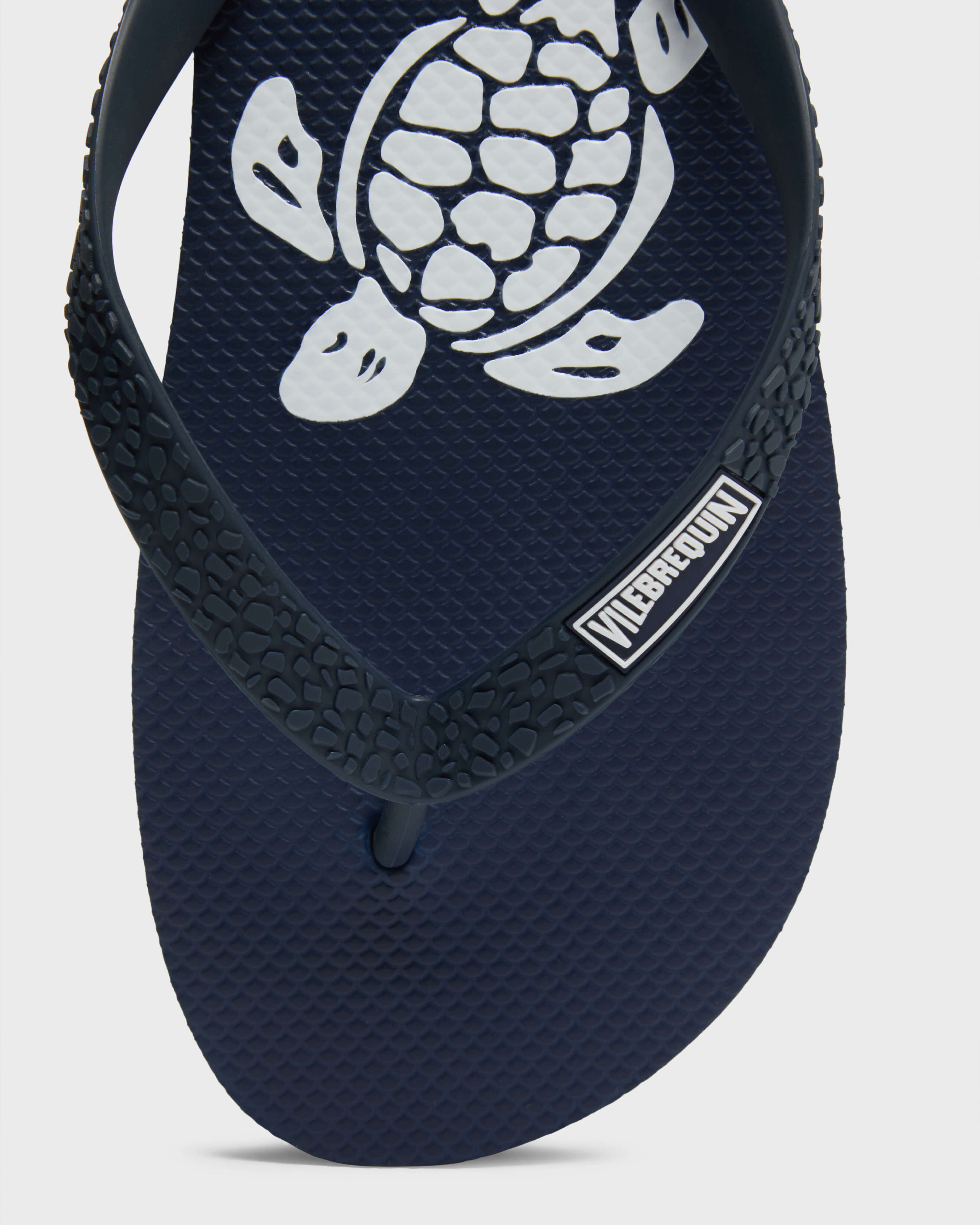 Chanclas de playa con estampado Turtle para hombre AZUL MARINO supp5 view