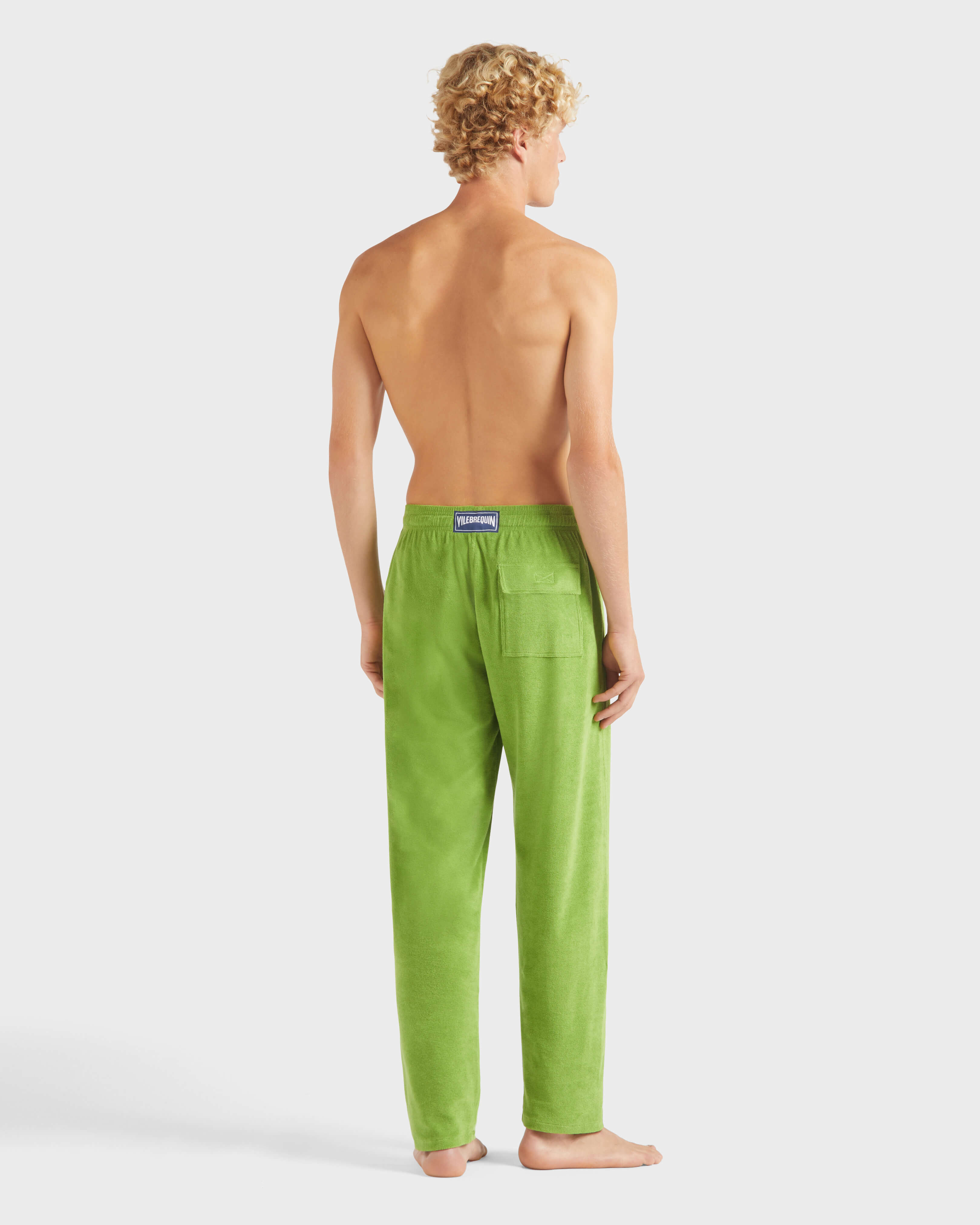 Men Terry Pants Solid CAMOUPLAGE backworn view