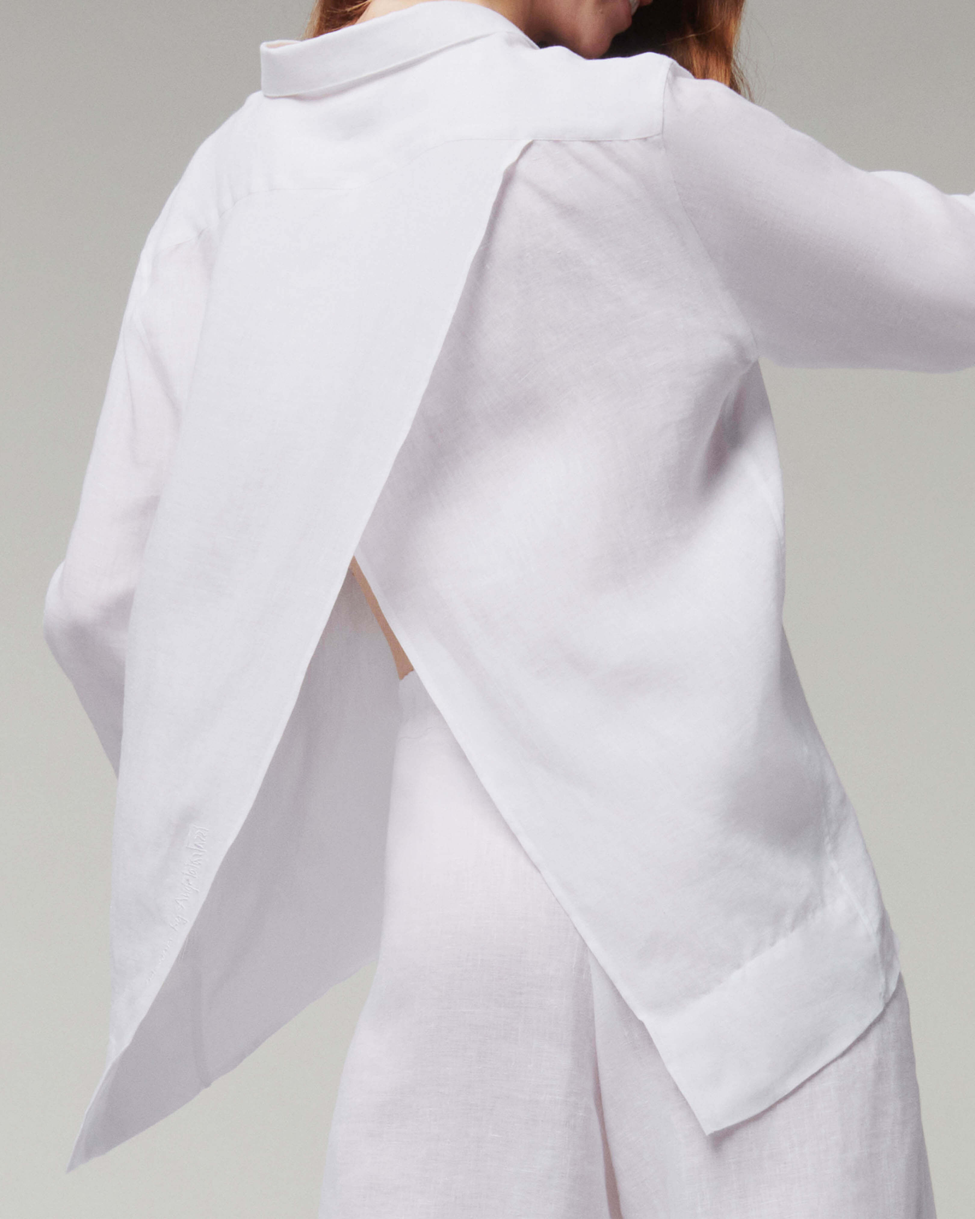 Women Solid Linen Shirt- Vilebrequin x Angelo Tarlazzi WHITE supp1 view