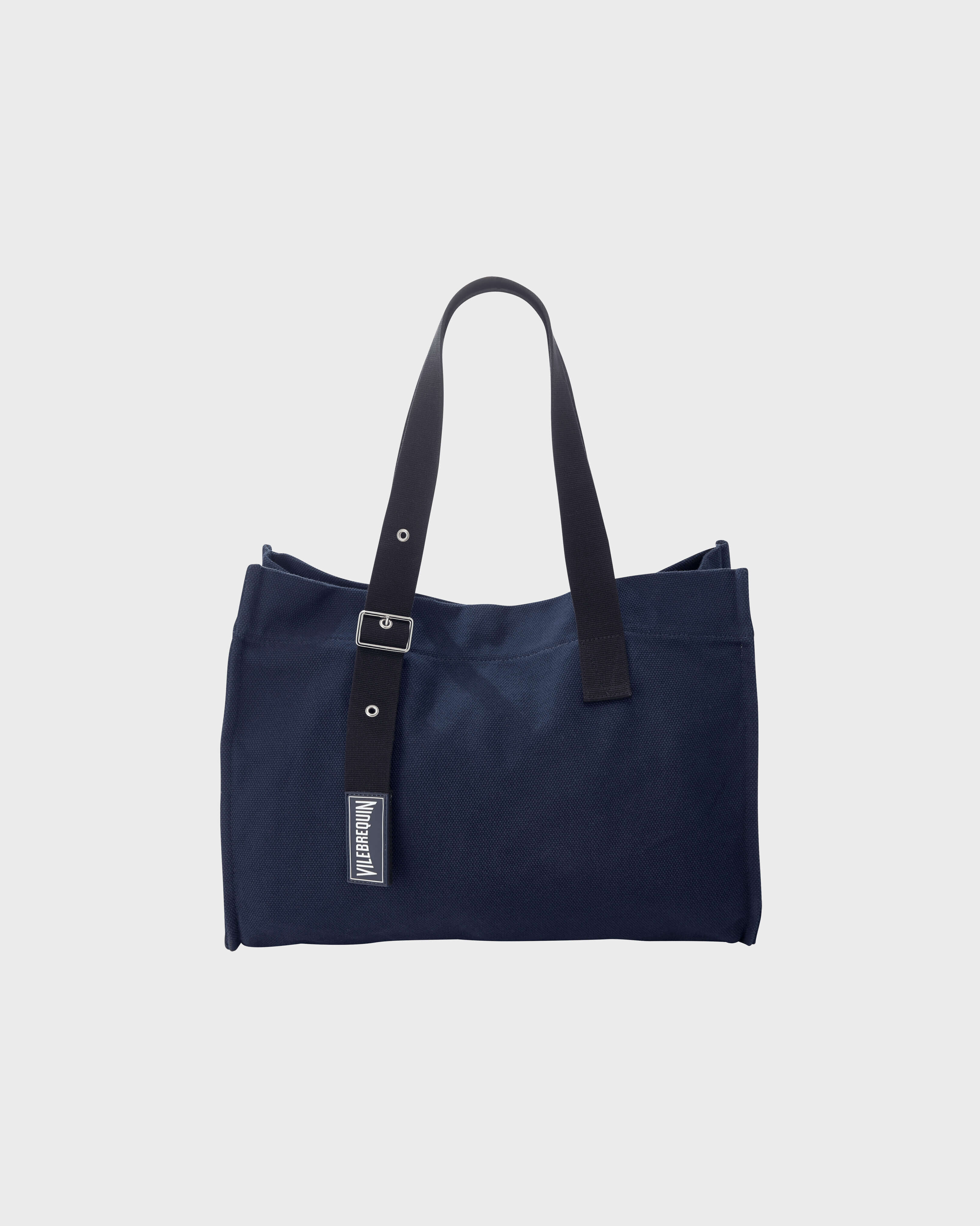 Beach Bag Solid NAVY front view