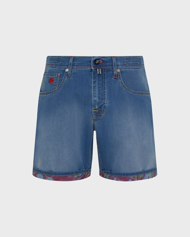 Vilebrequin - Men Denim Bermuda Shorts Crab Balloons - Bermuda - Garonne - Blue - Size 38