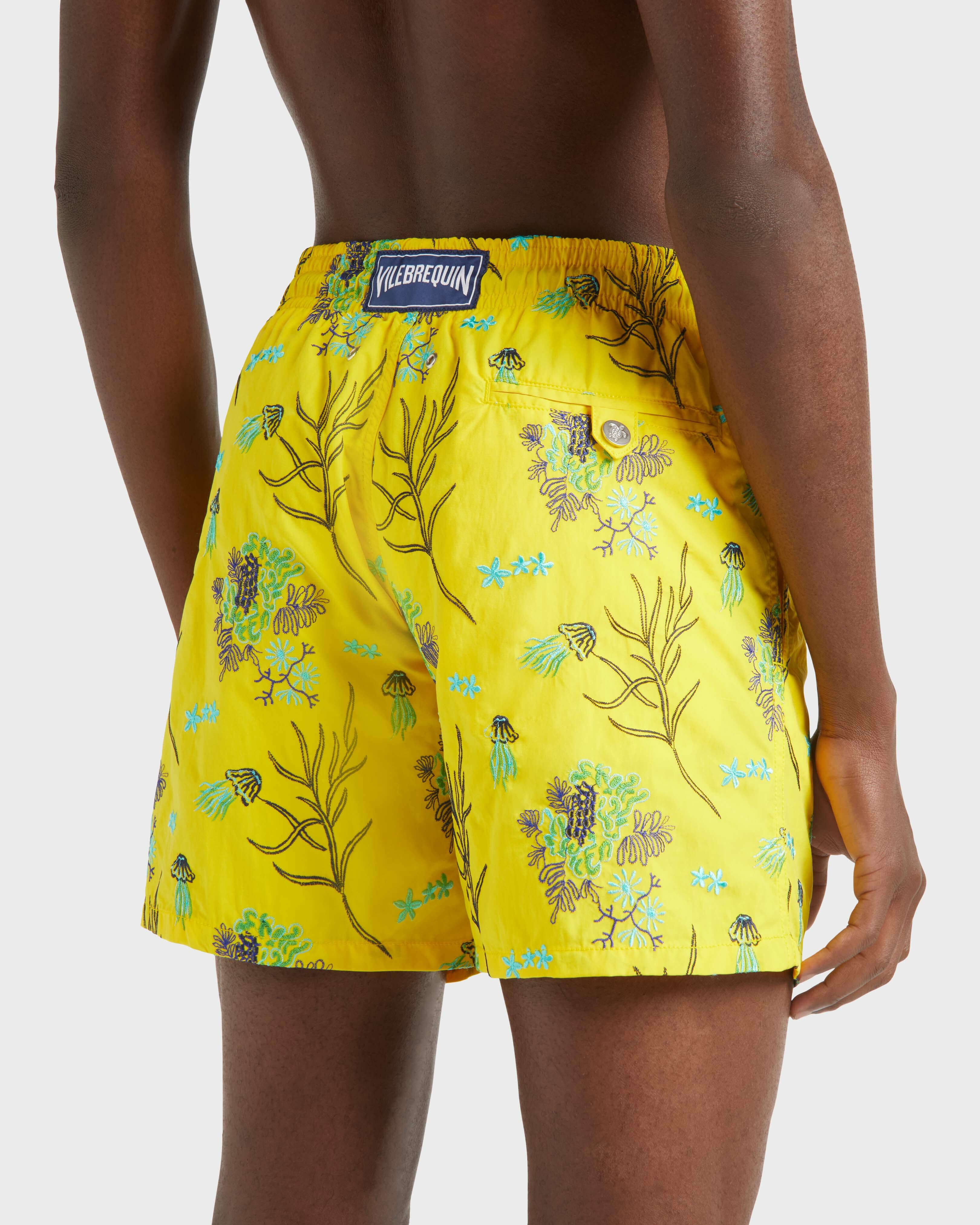 Men Swim Shorts Embroidered Medusa Flowers - Limited Edition SUN supp2 view