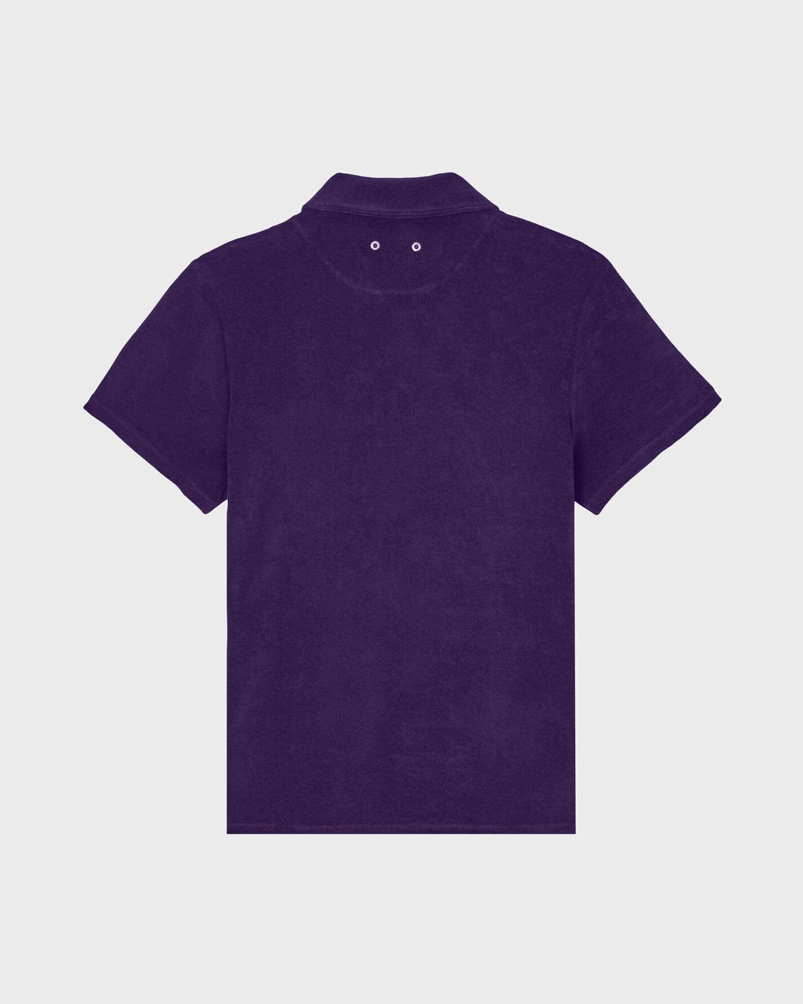 Terry Bowling Shirt Solid MIDNIGHT back view