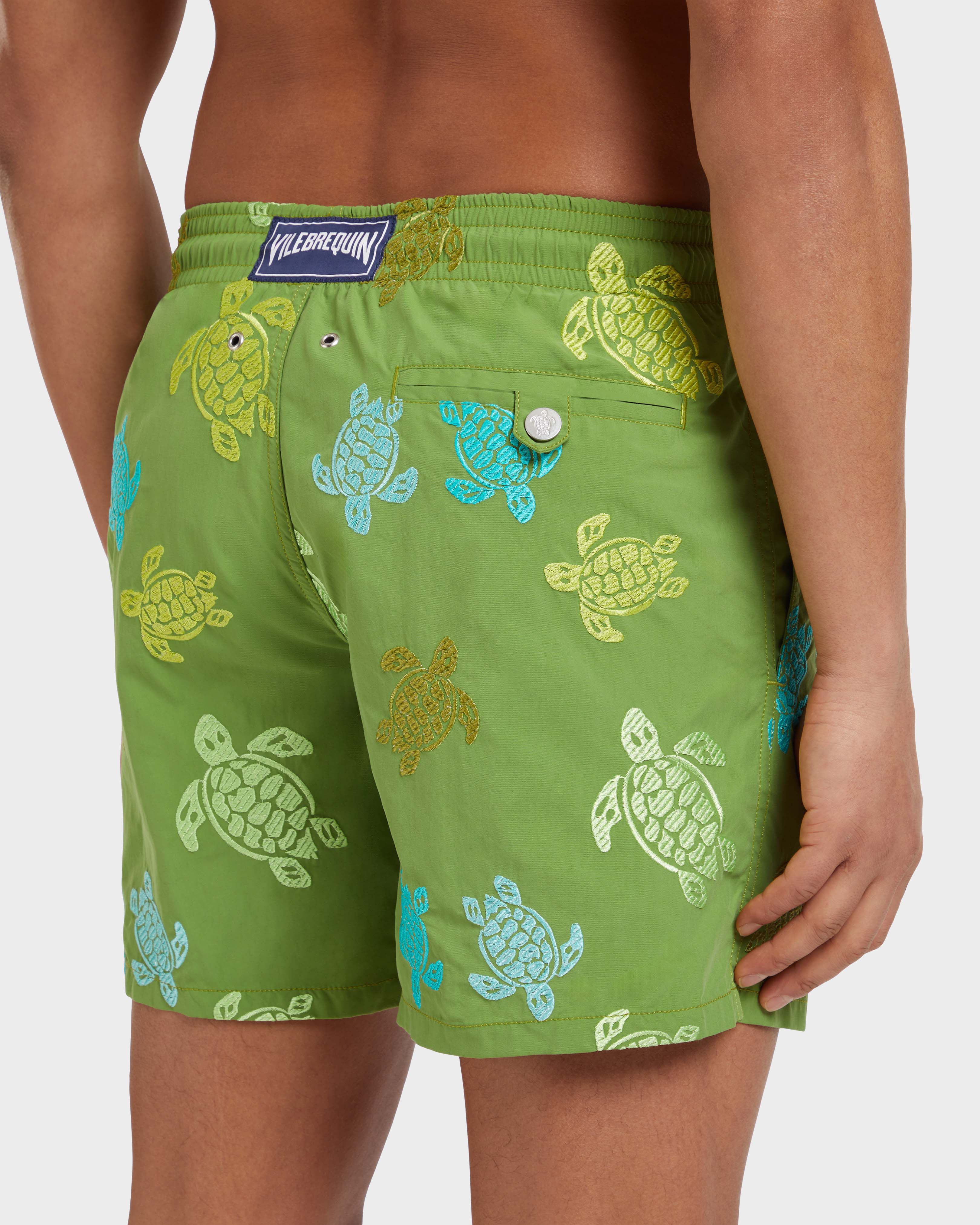 Men Swim Shorts Embroidered Tortue Multicolore - Limited Edition CAMOUPLAGE supp2 view