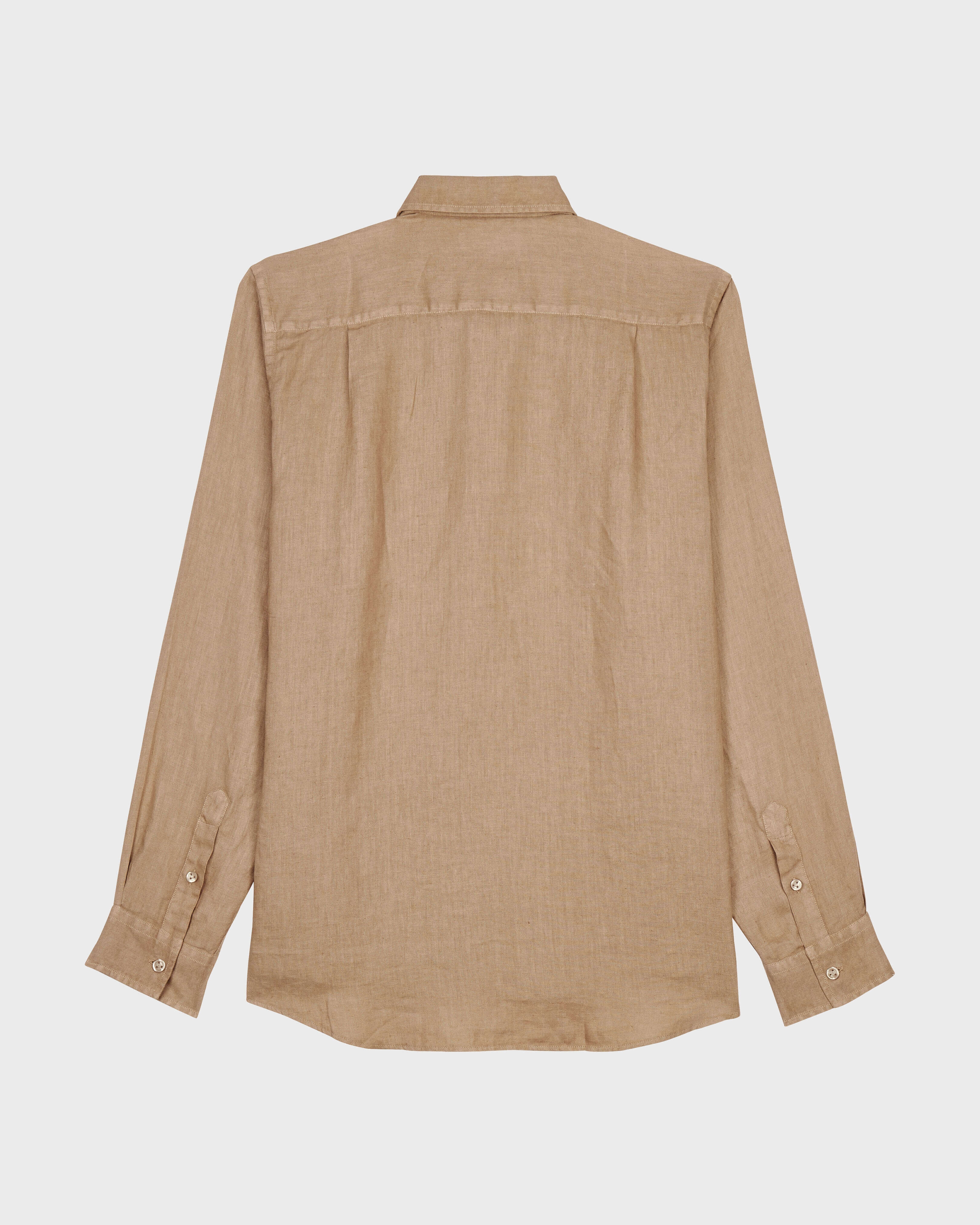 Natural Dye Leinenhemd für Herren NUTS back view