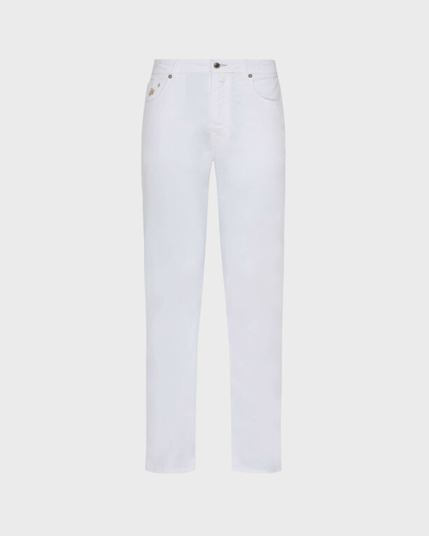 Vilebrequin - Men Solid Linen And Cotton Pants - Jeans - Gbetta18 - White - Size 30
