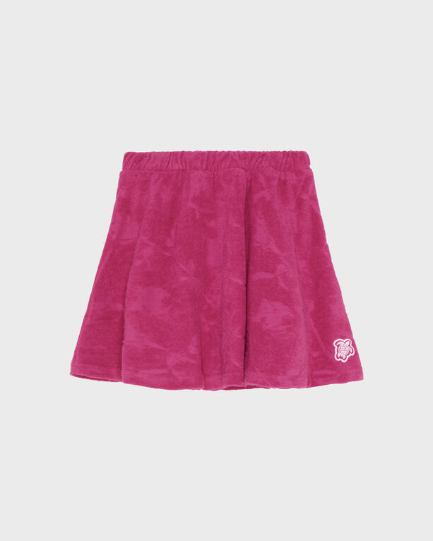 Vilebrequin - Girls Terry Jacquard Skirt Roses - Skirt - Glamy - Red - Size 10