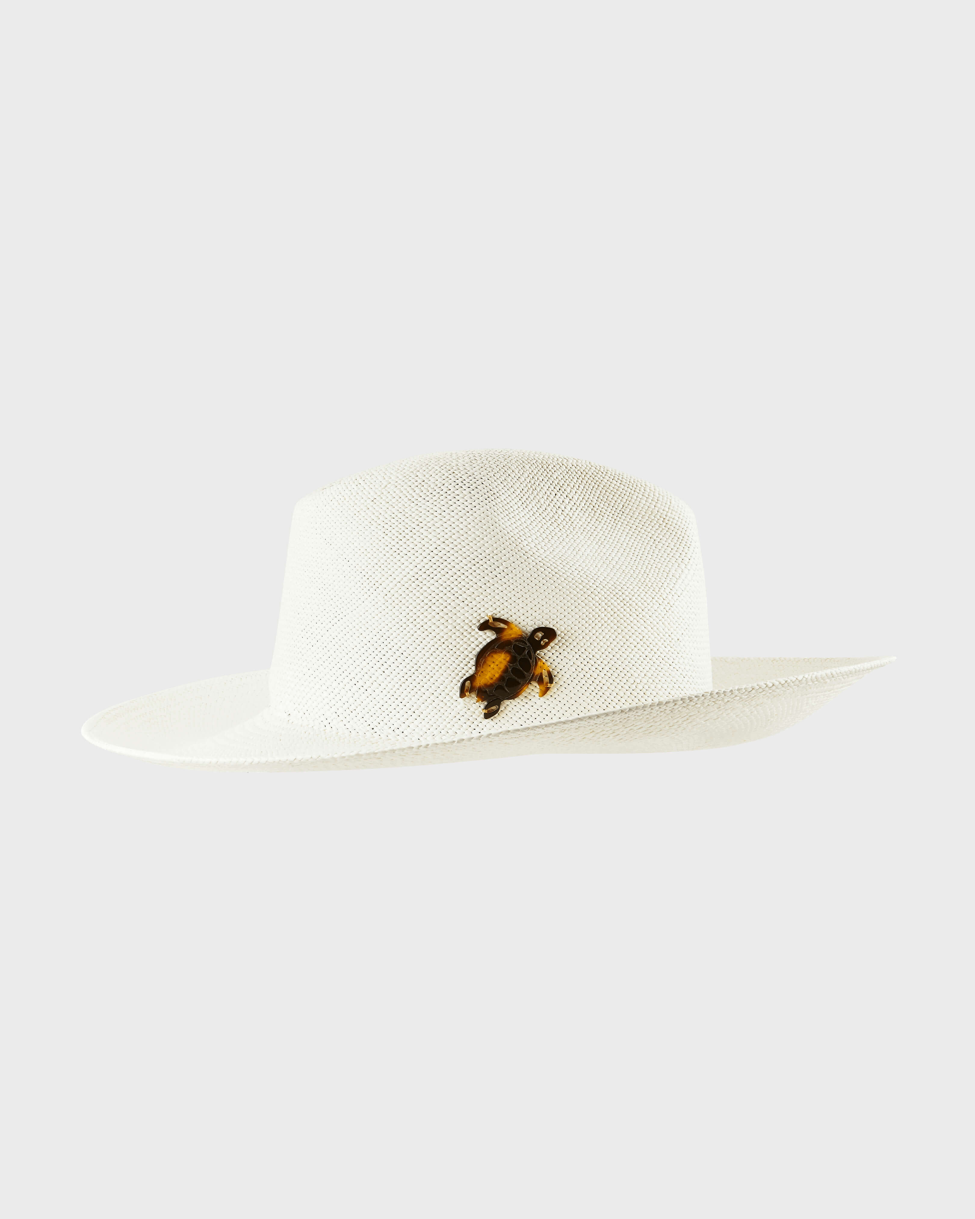 Women Natural Straw Hat Solid ARENA back view