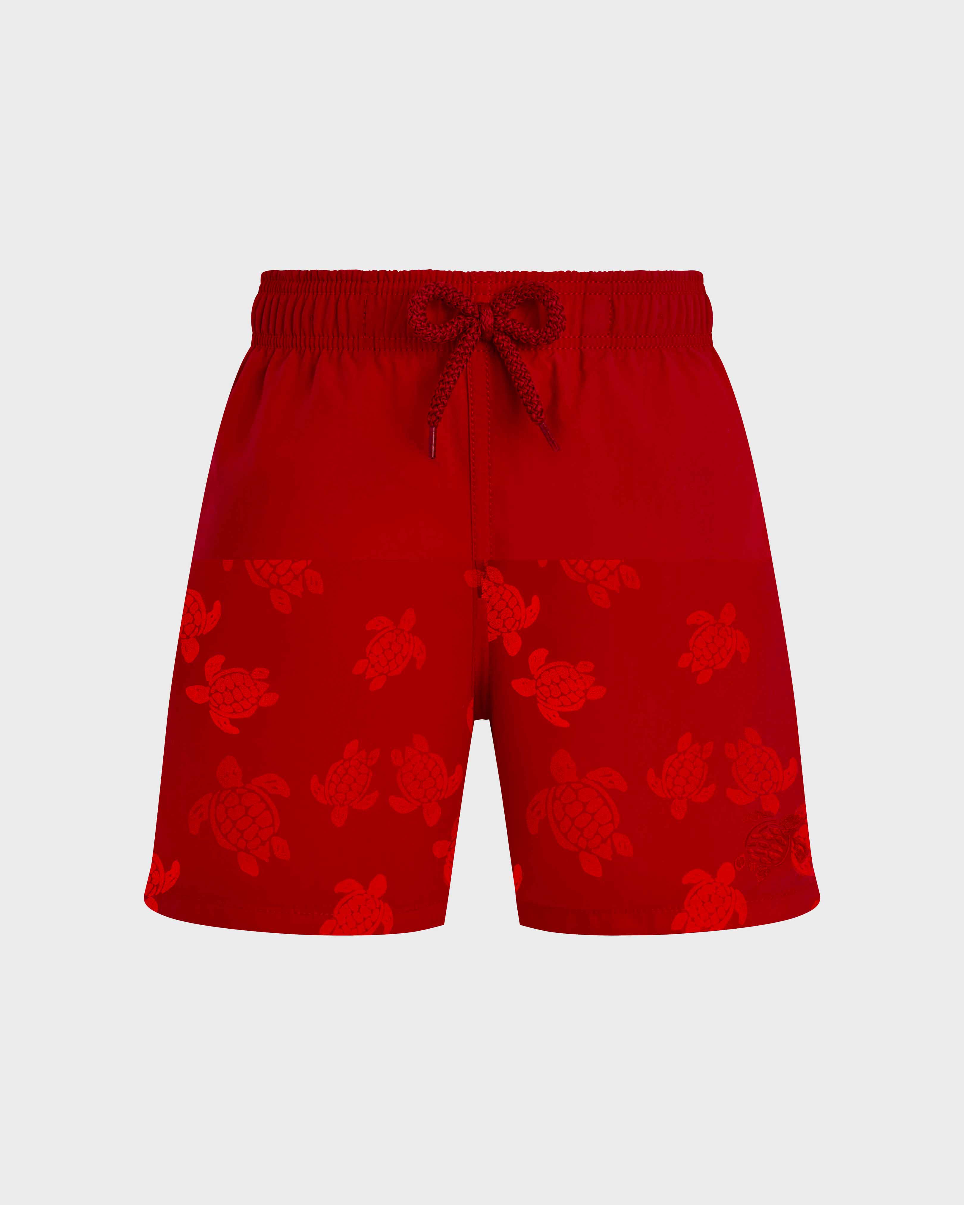 Boys Swim Shorts Water-reactive Ronde Des Tortues LIPSTICK supp1 view