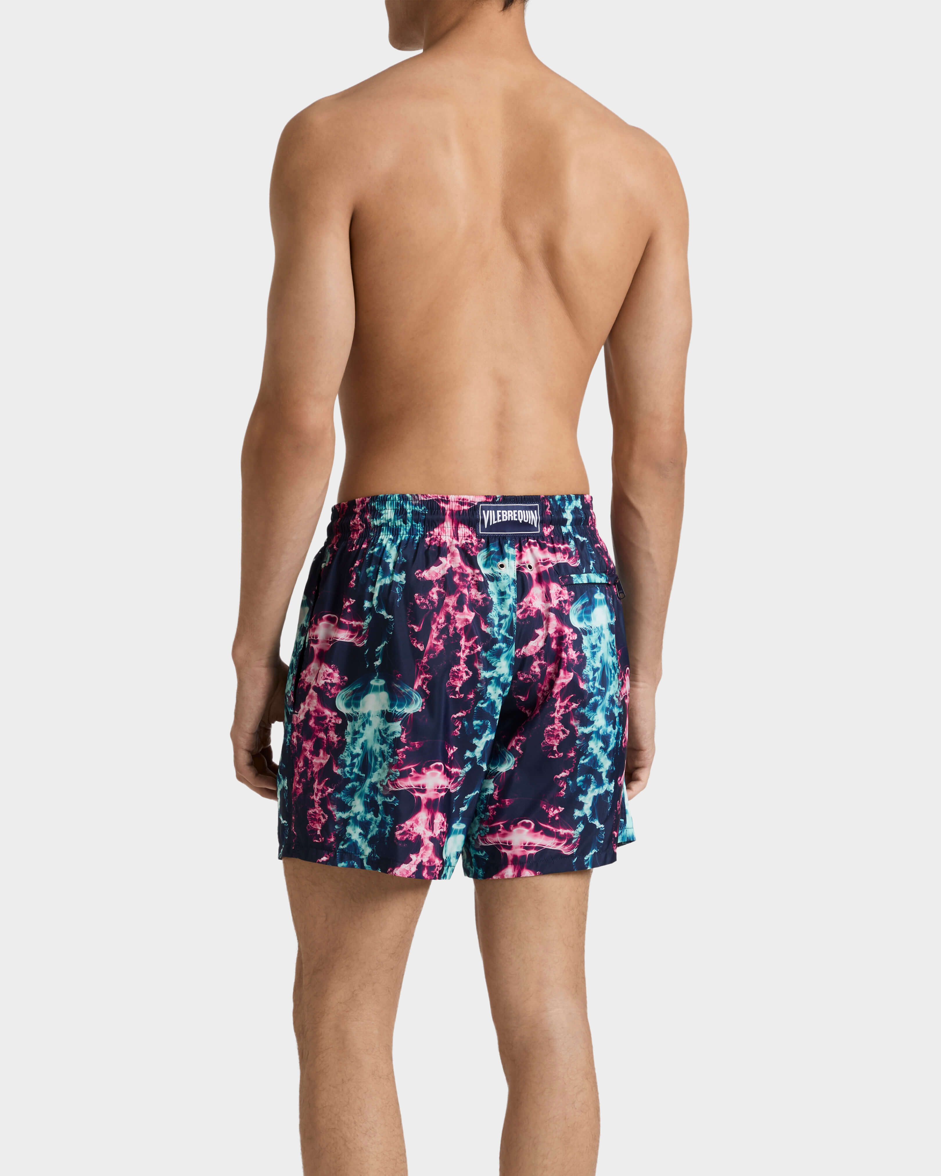 Maillot de bain ultra-léger et pliable homme X-Ray Medusa BLEU MARINE backworn view