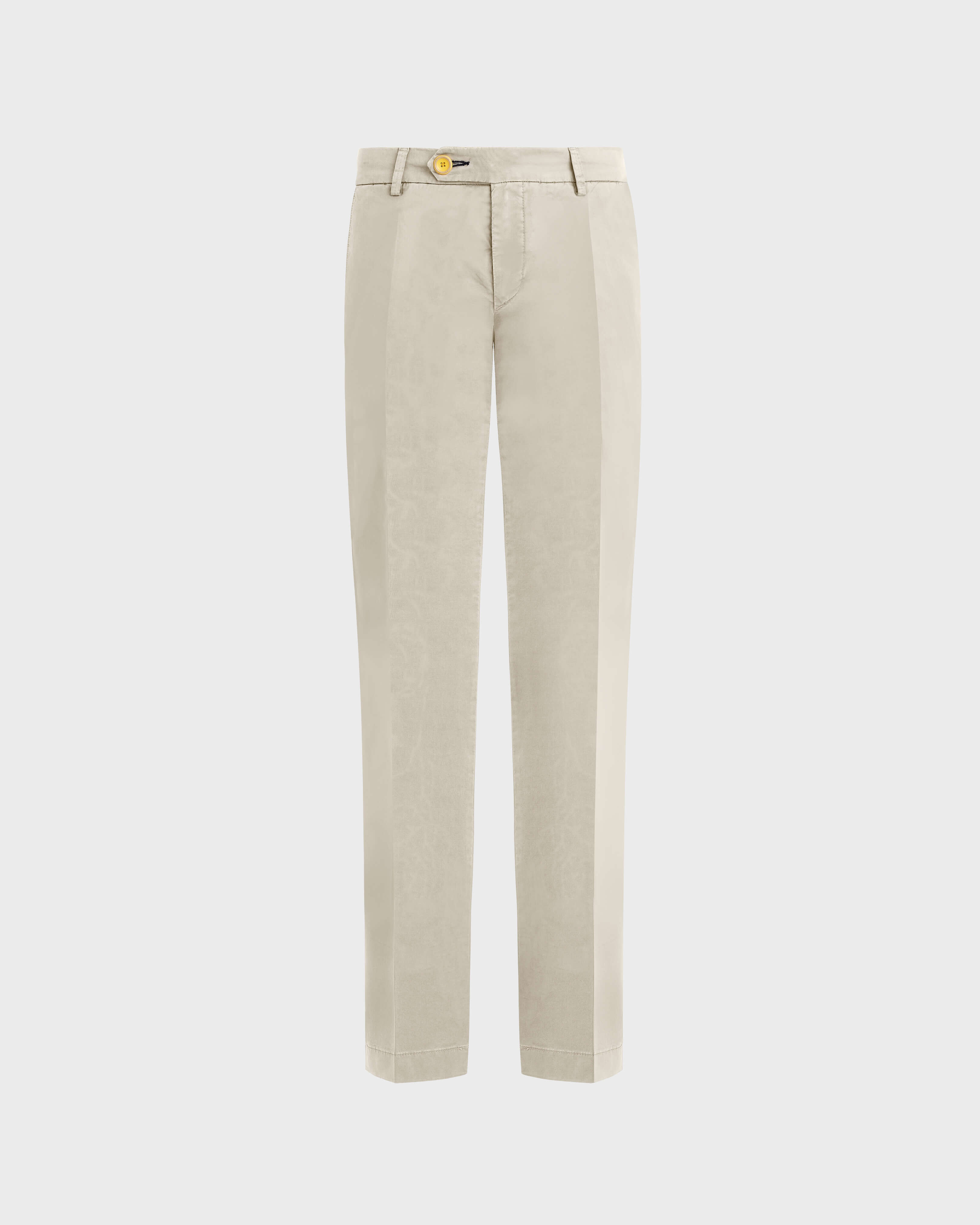 Pantalon chino en coton homme uni CHANVRE front view