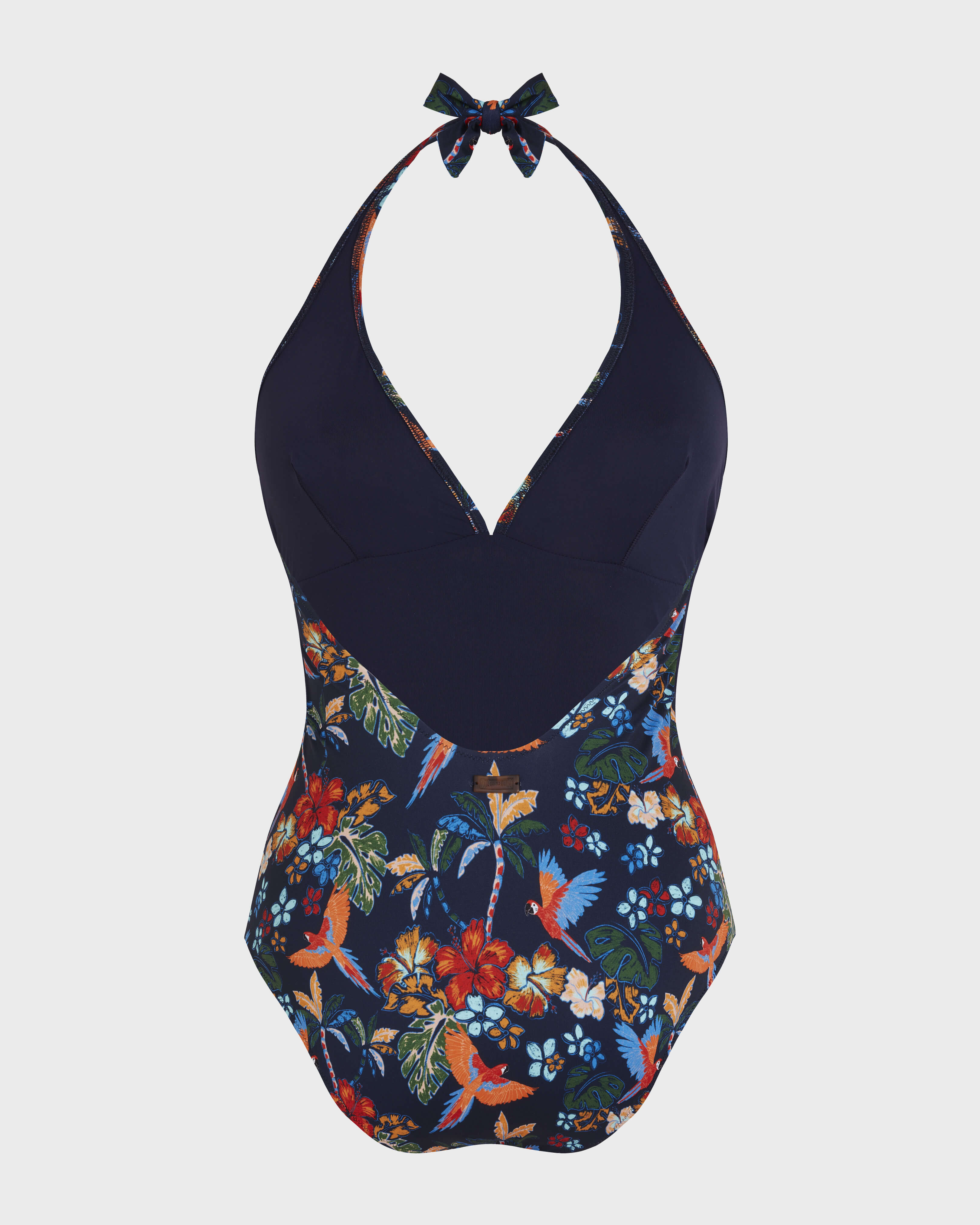 Costume intero donna all'americana Salva BLU MARINE back view