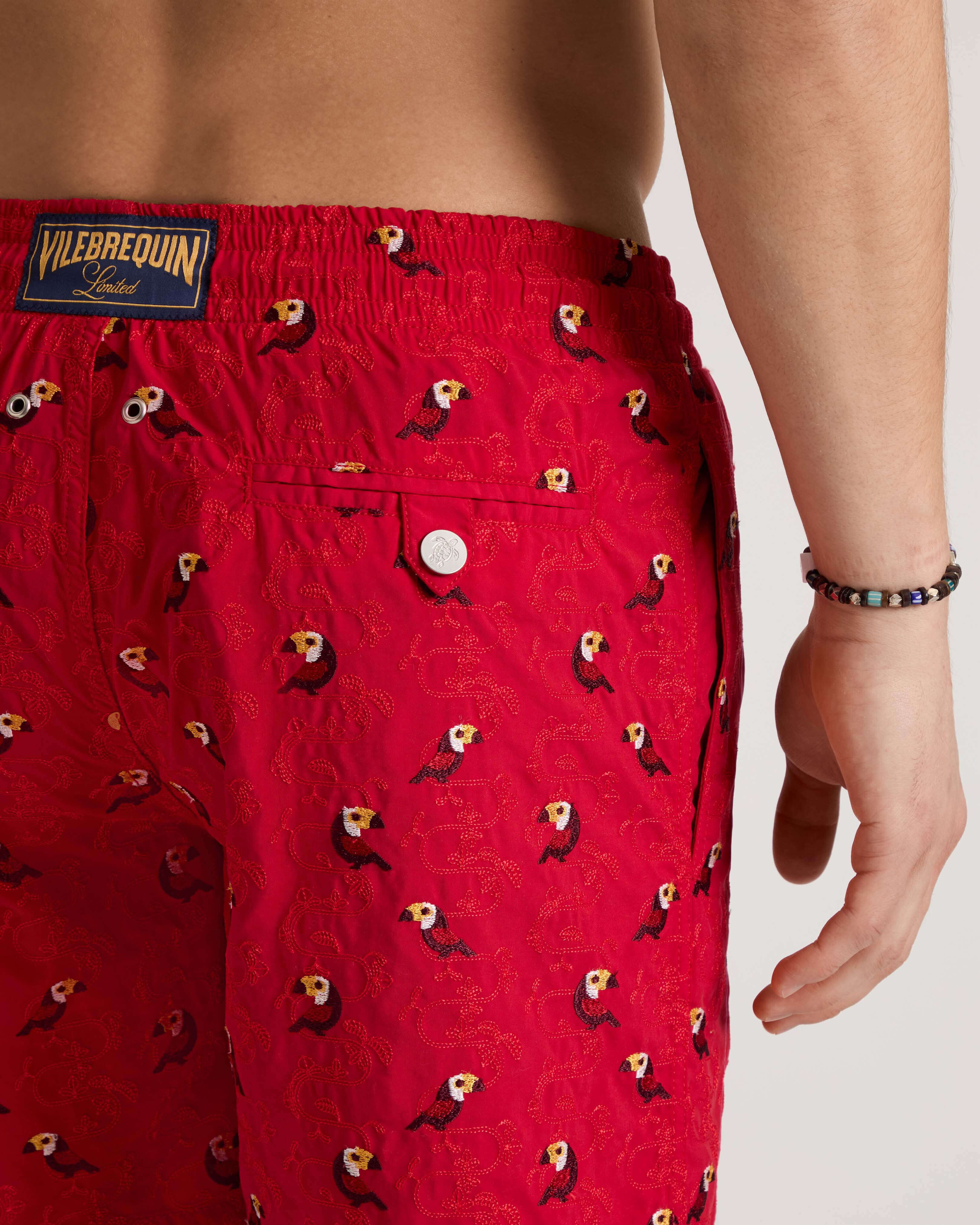 Pantaloncini mare uomo ricamati Toucana - Edizione limitata LIPSTICK supp1 view