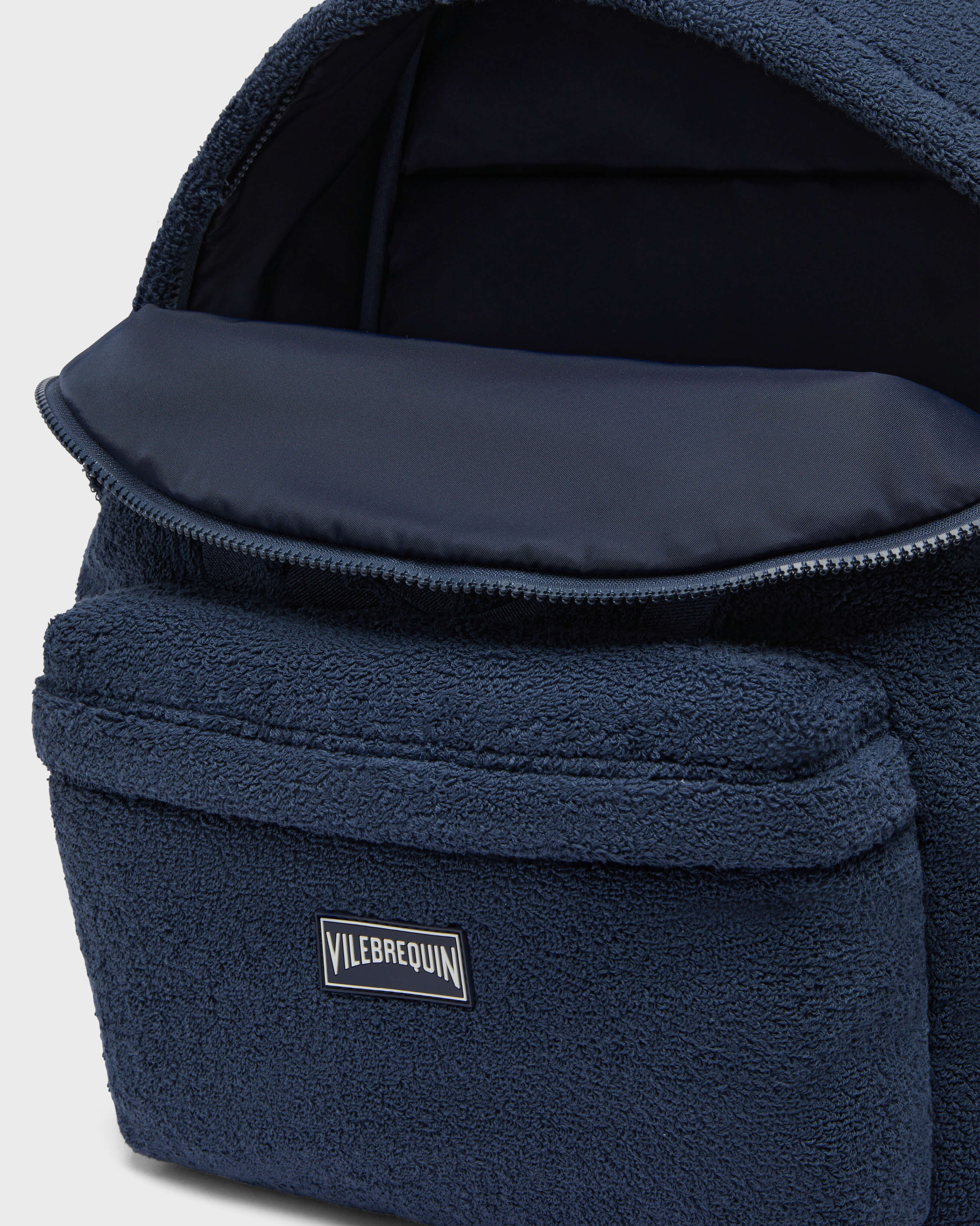Unisex Terry Backpack Turtle NAVY look1 view