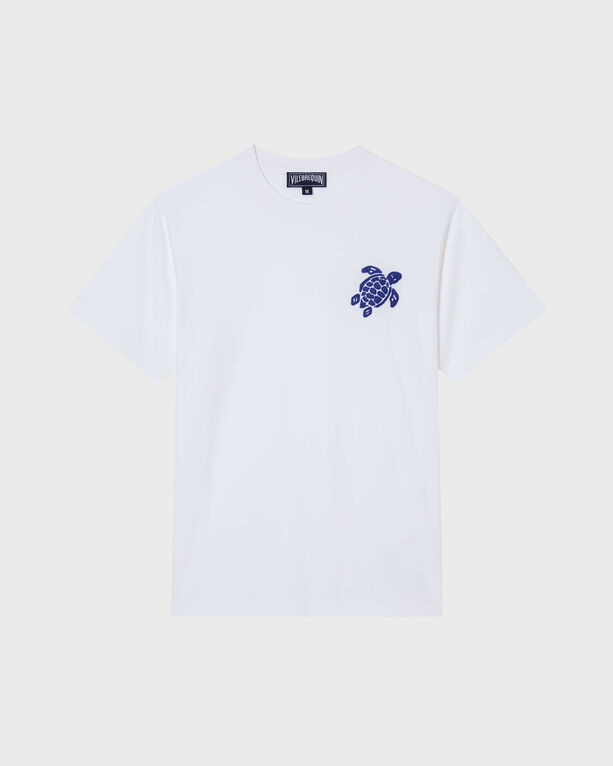 Vilebrequin - Baumwoll-T-Shirt Mit Großer Schildkrötenstickerei - Tops - Herren - Weiß - M - Bild 3