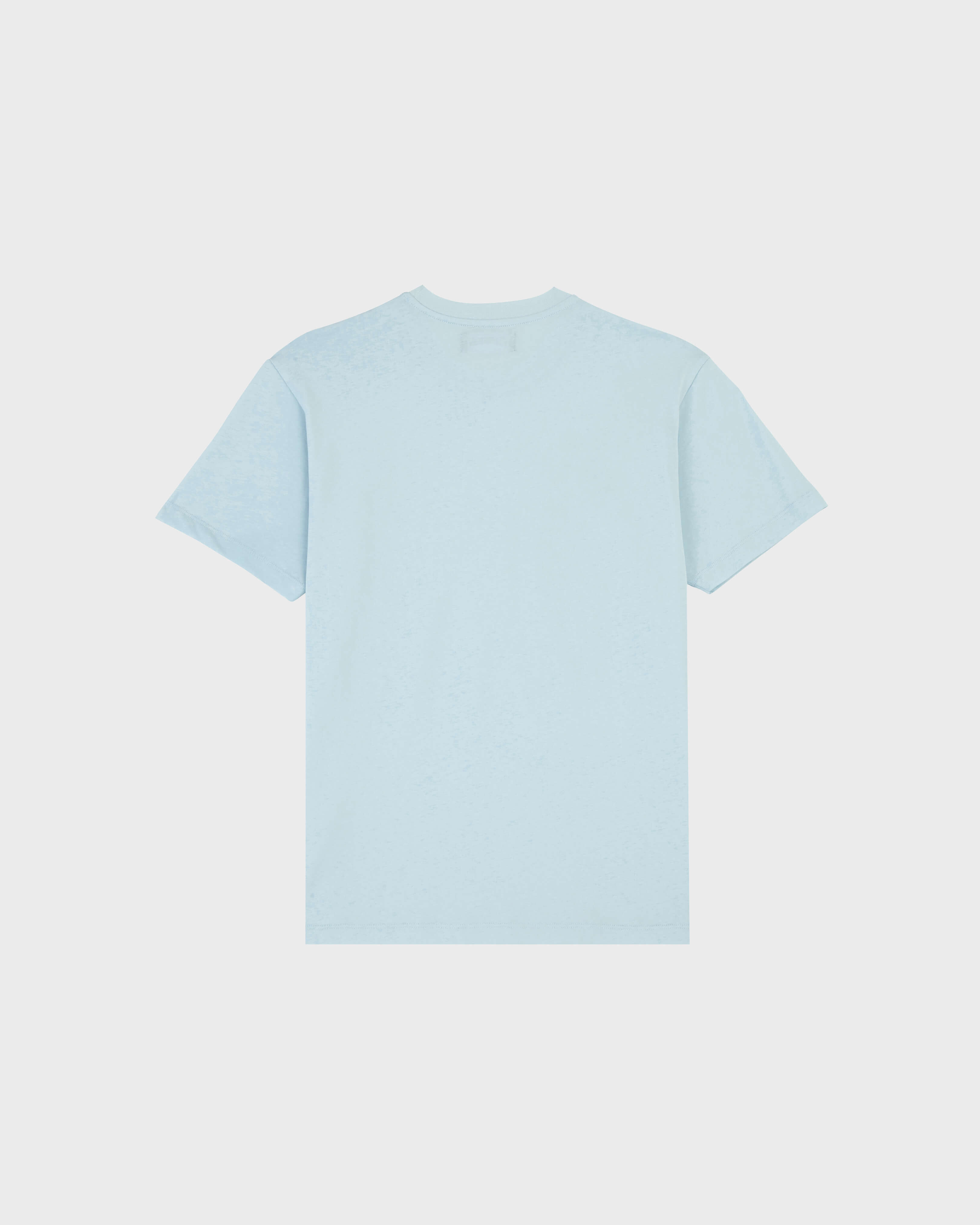T-shirt en coton homme Surf and Mini Moke BLEU CIEL back view