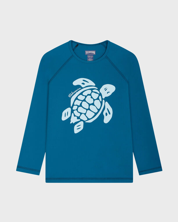Vilebrequin - Langärmeliger Solid Rashguard Für Jungen - Rashguard - Glassy-y - Blau - Größe 10