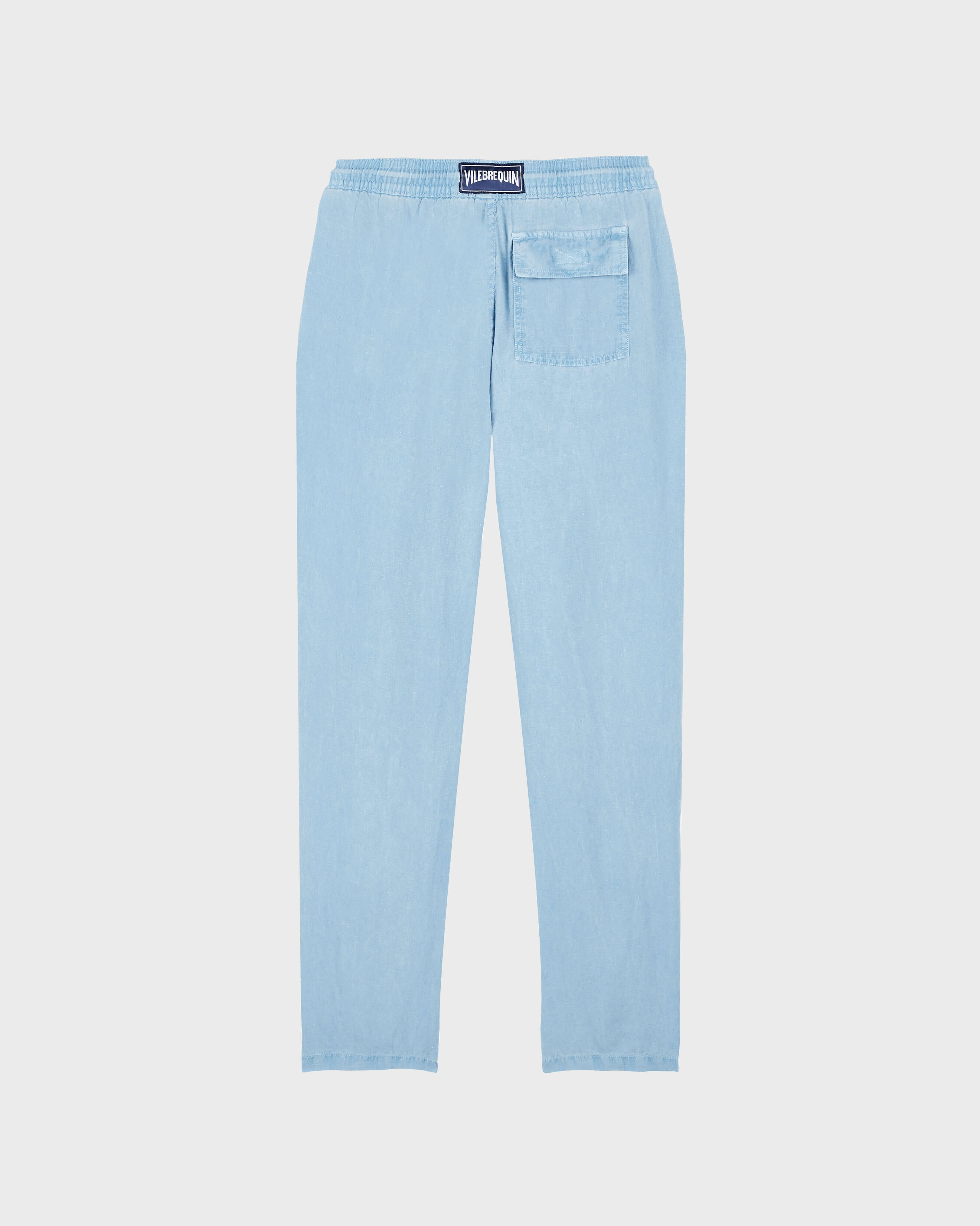 Men Linen Pants Solid Mineral Dye SOURCE back view