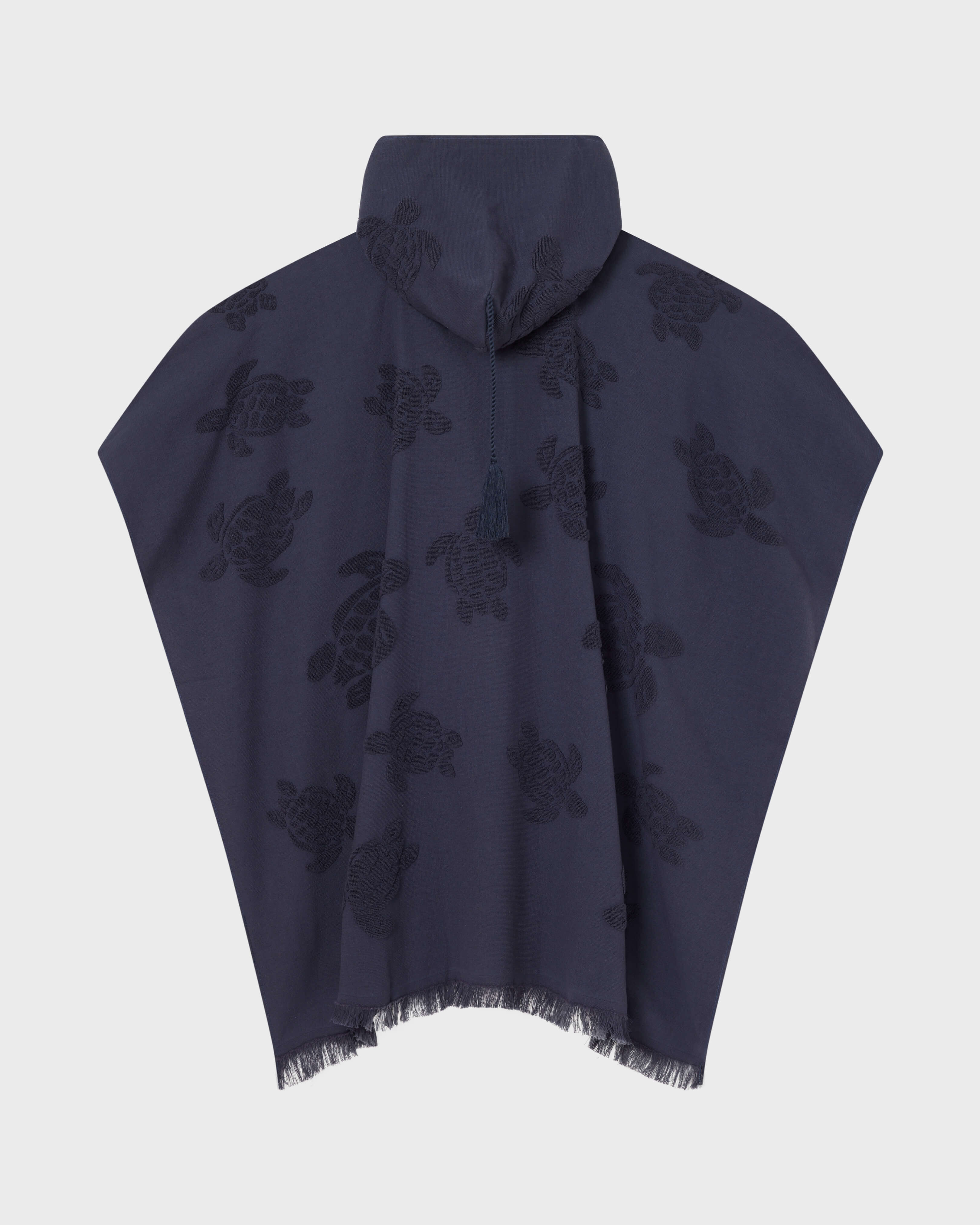 Terry Poncho NAVY back view