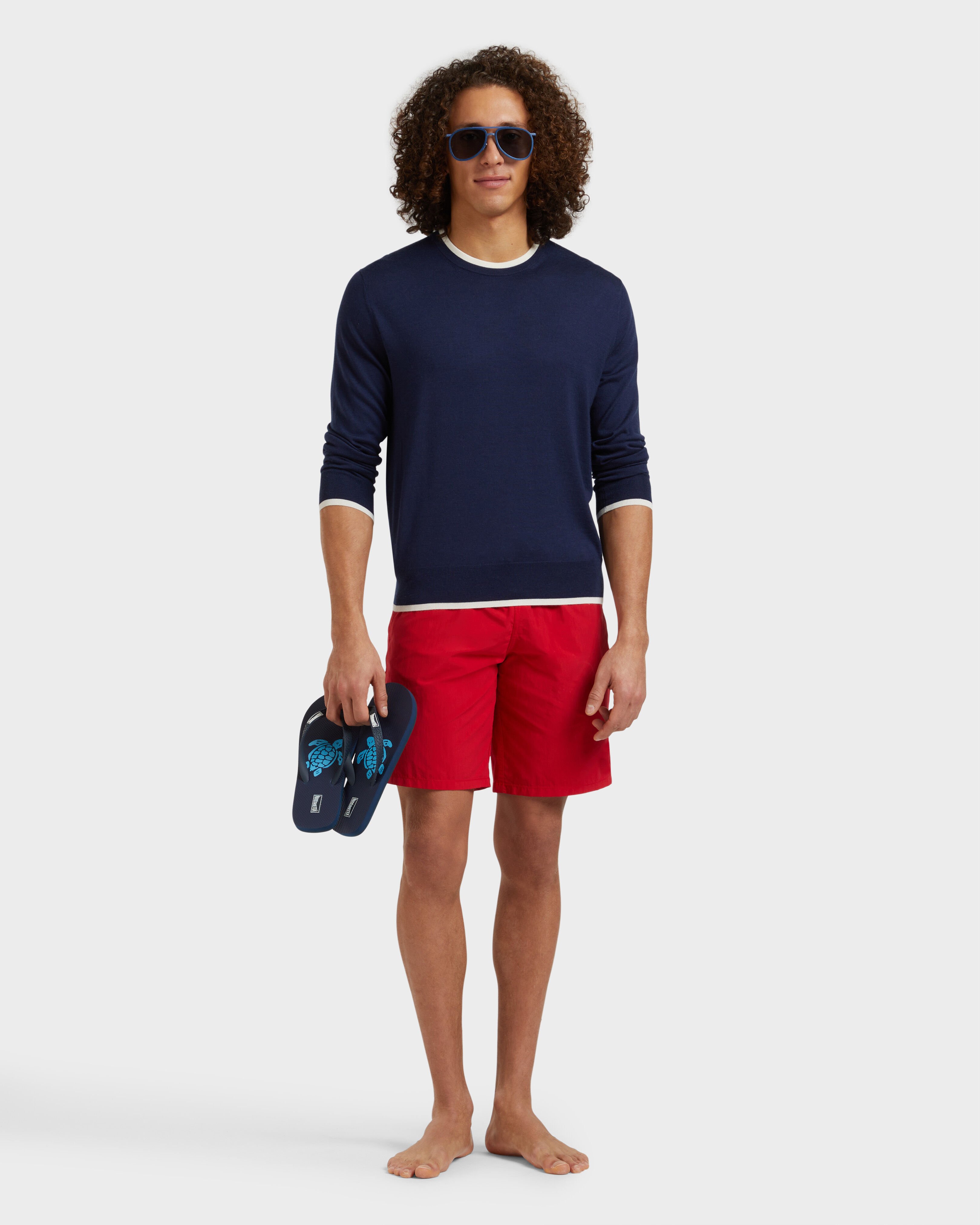 Men Long Swim Shorts Water-reactive Ronde des Tortues LIPSTICK supp1 view