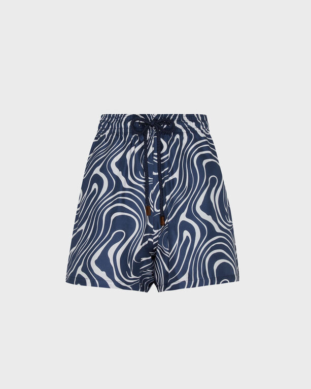 Vilebrequin - Women Silk Bermuda Shorts Waves - Bermuda - Lika - Blue - Size XS