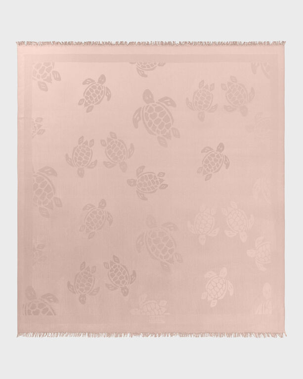 Vilebrequin - Wool And Silk Scarf Ronde Des Tortues - Scarves - Sublime - Pink - Size OSFA