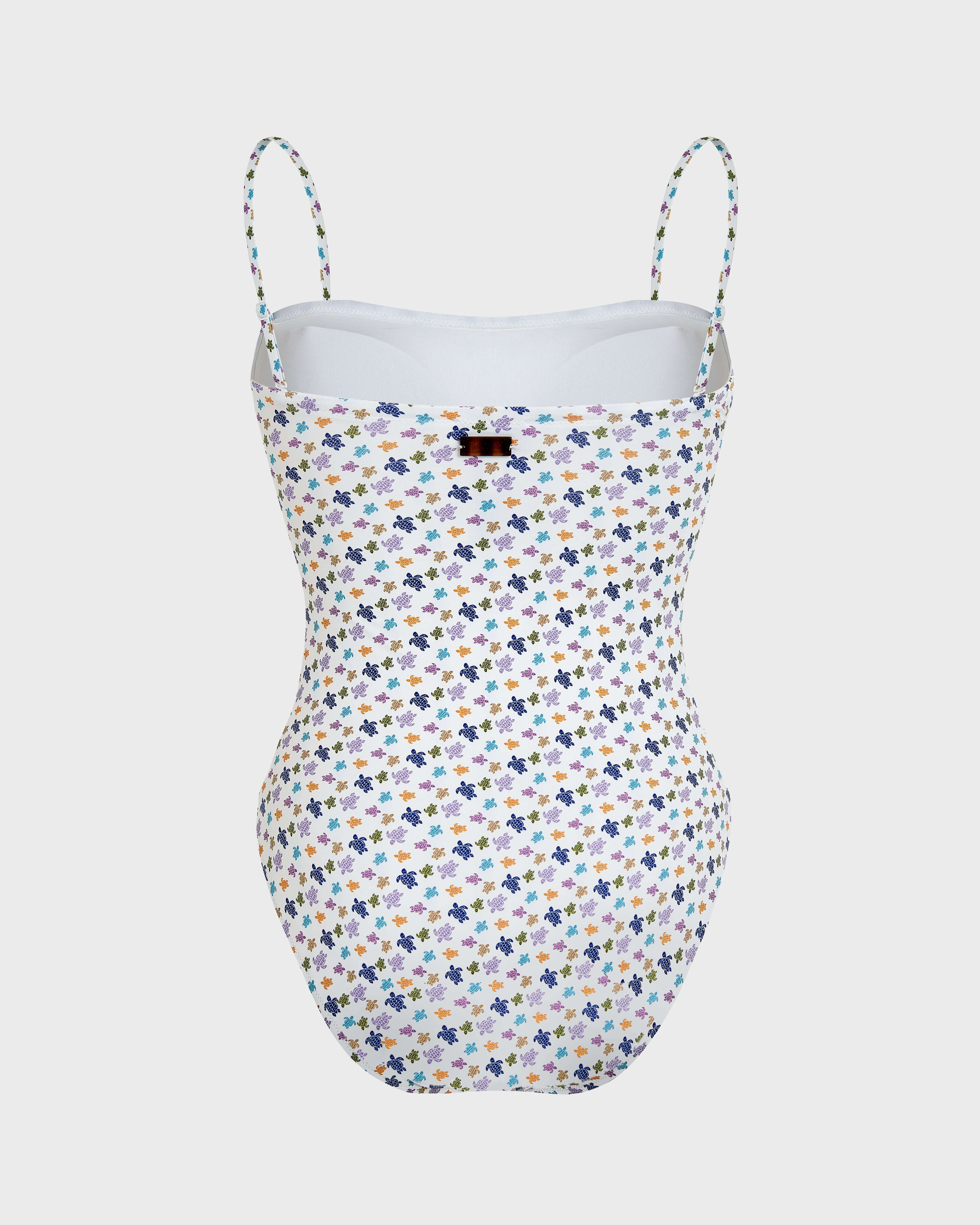 Costume intero donna con corpetto Micro Ronde des Tortues BIANCO back view