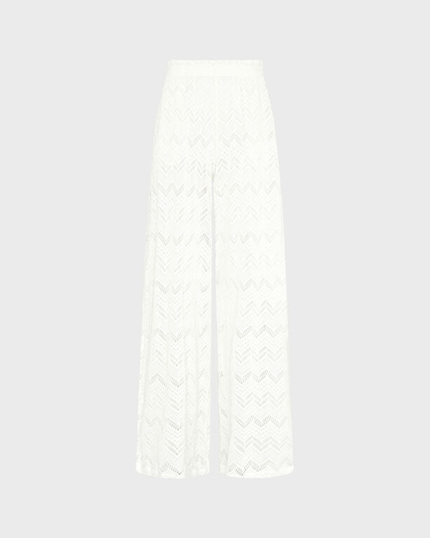 Vilebrequin - Women Wide-leg Pants Mesh - Pant - Line - White - Size L