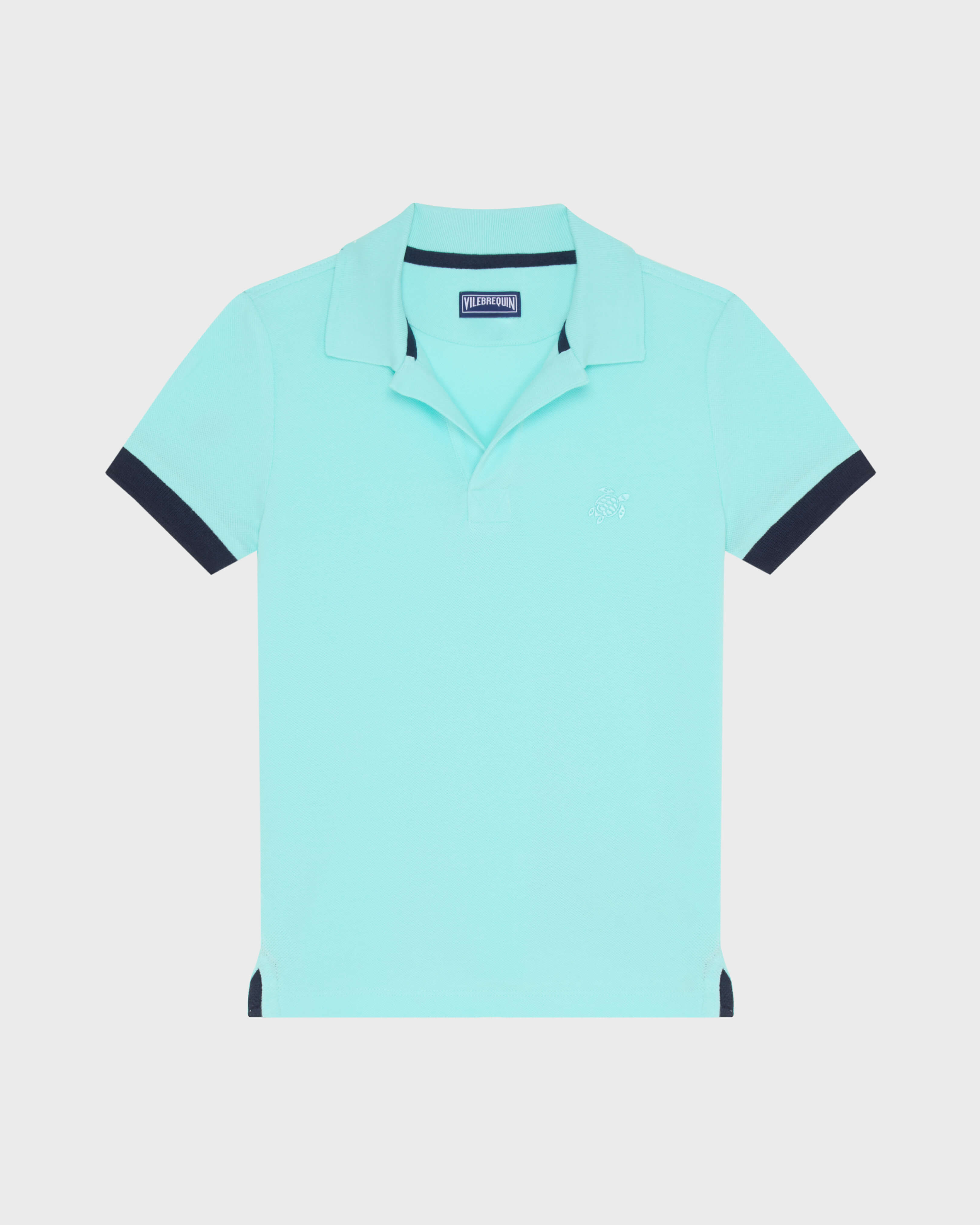 Boys Organic Cotton Polo Solid OXYGENE front view