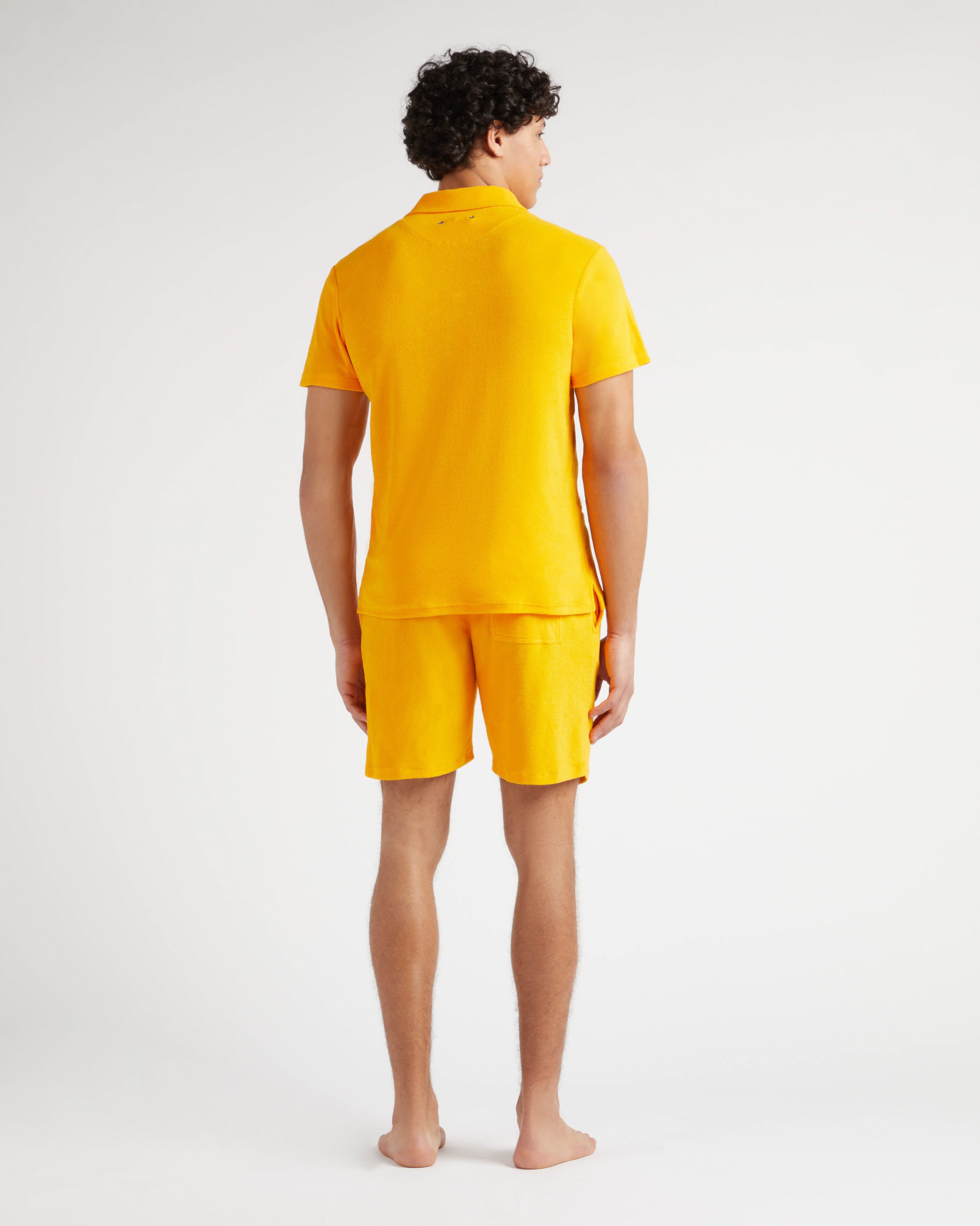 Terry Bowling Shirt Solid MANGO backworn view