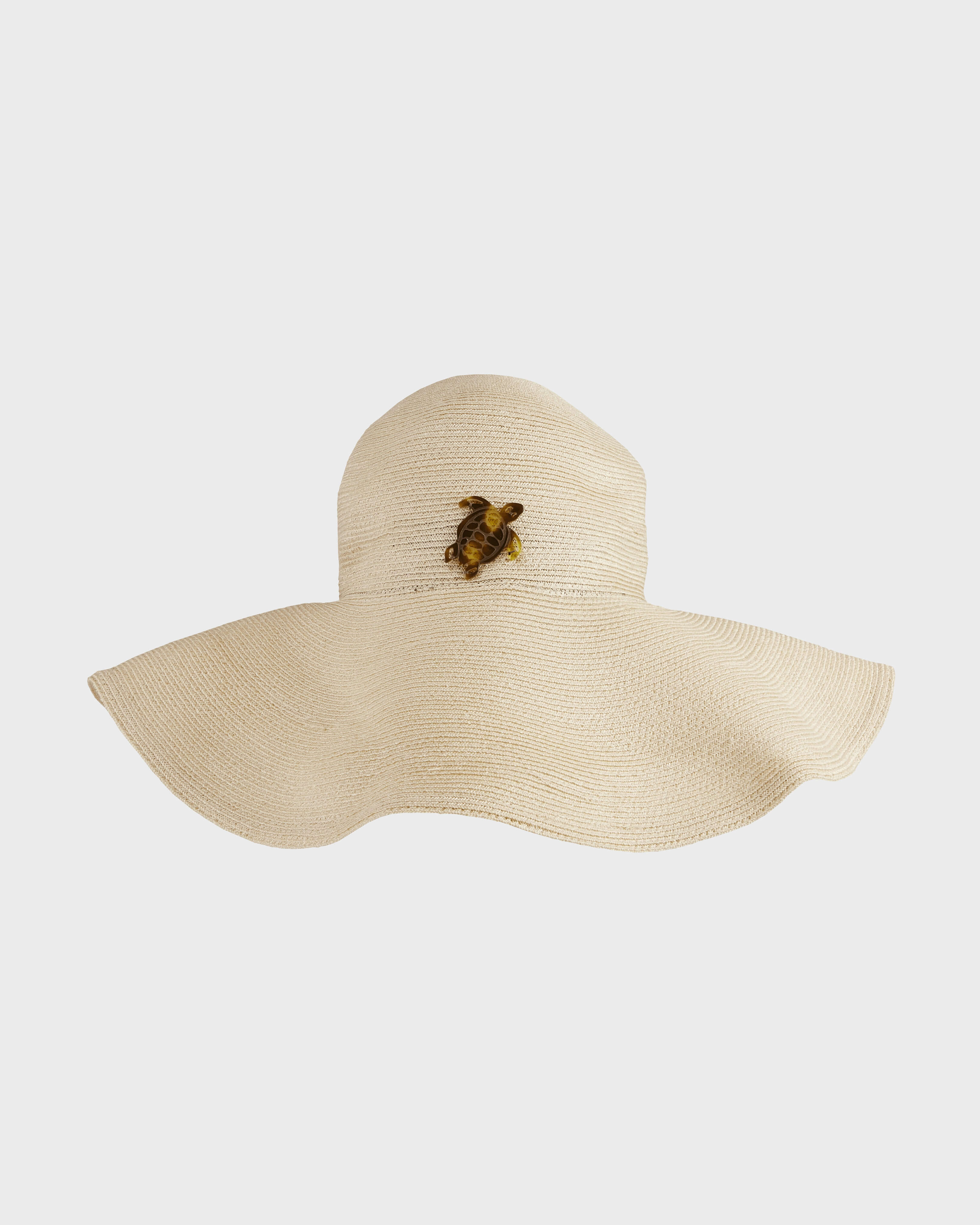 Women Straw Hat Solid SAND front view