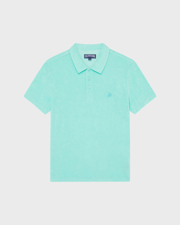 Vilebrequin - Men Terry Polo Shirt Solid - Polo - Phoenix - Green - Size XL