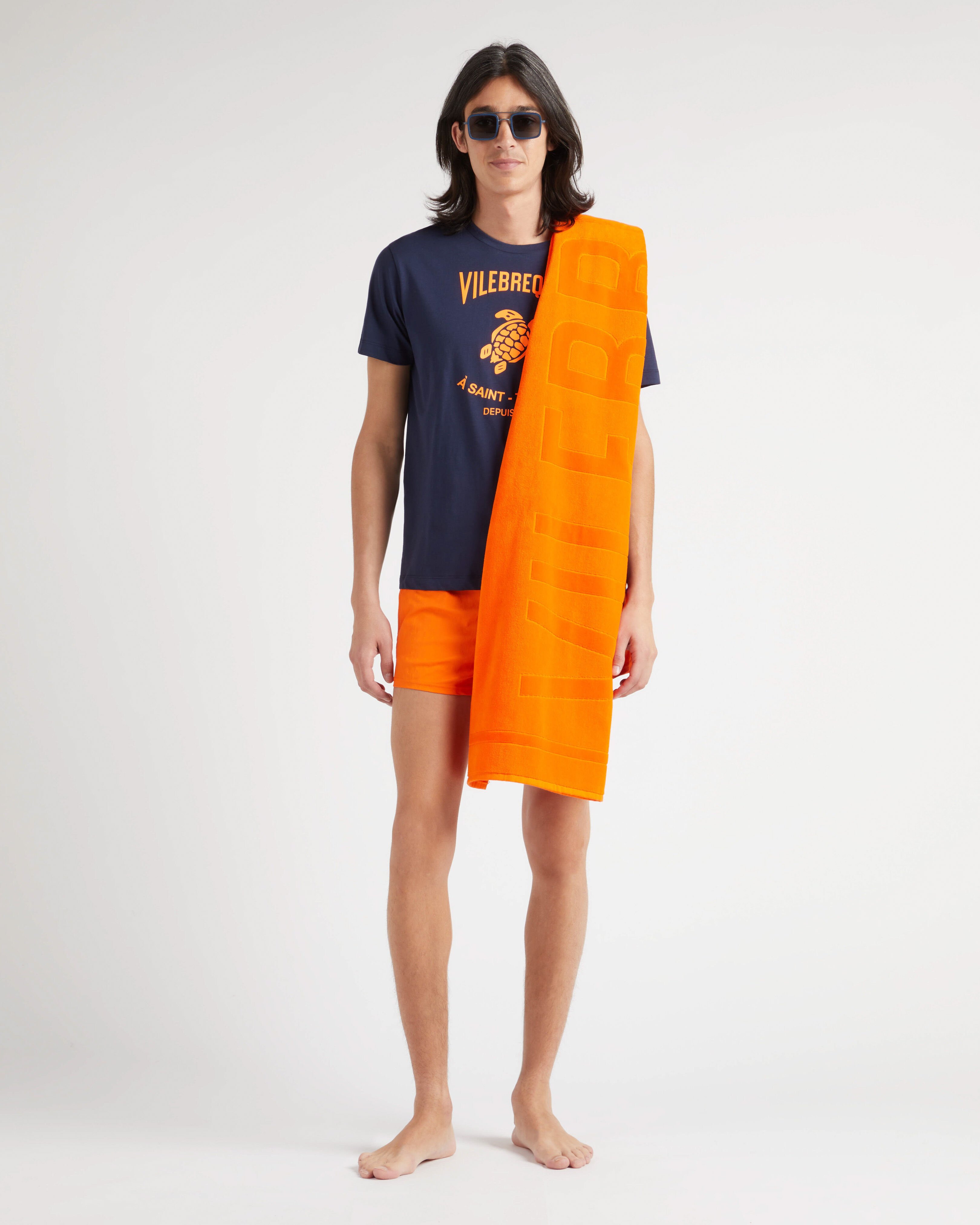 Men Short Swim Shorts Jacquard Turtles APRICOT supp1 view