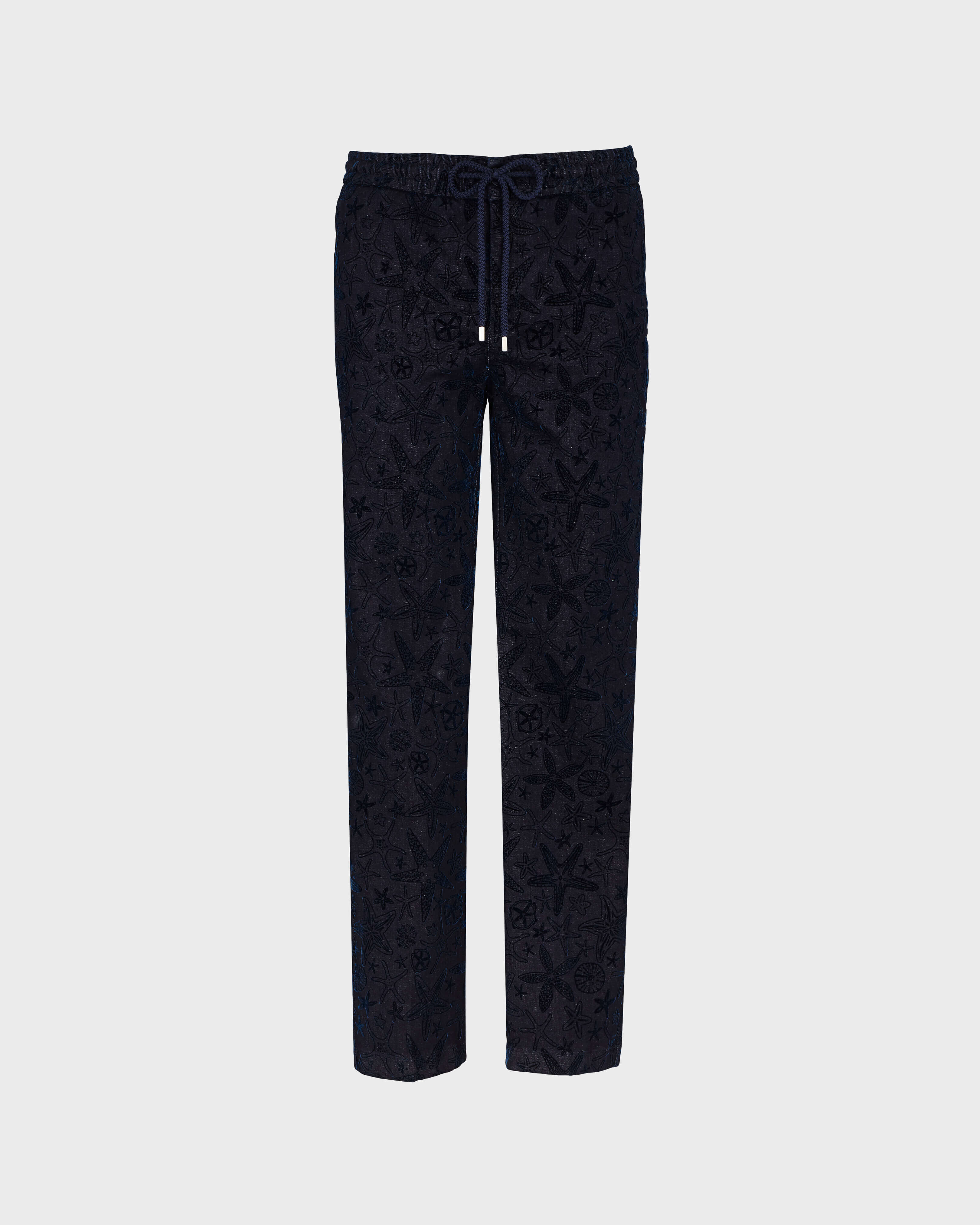 Beflockte Starlettes Denim Jogginghose für Herren DARK DENIM W1 front view