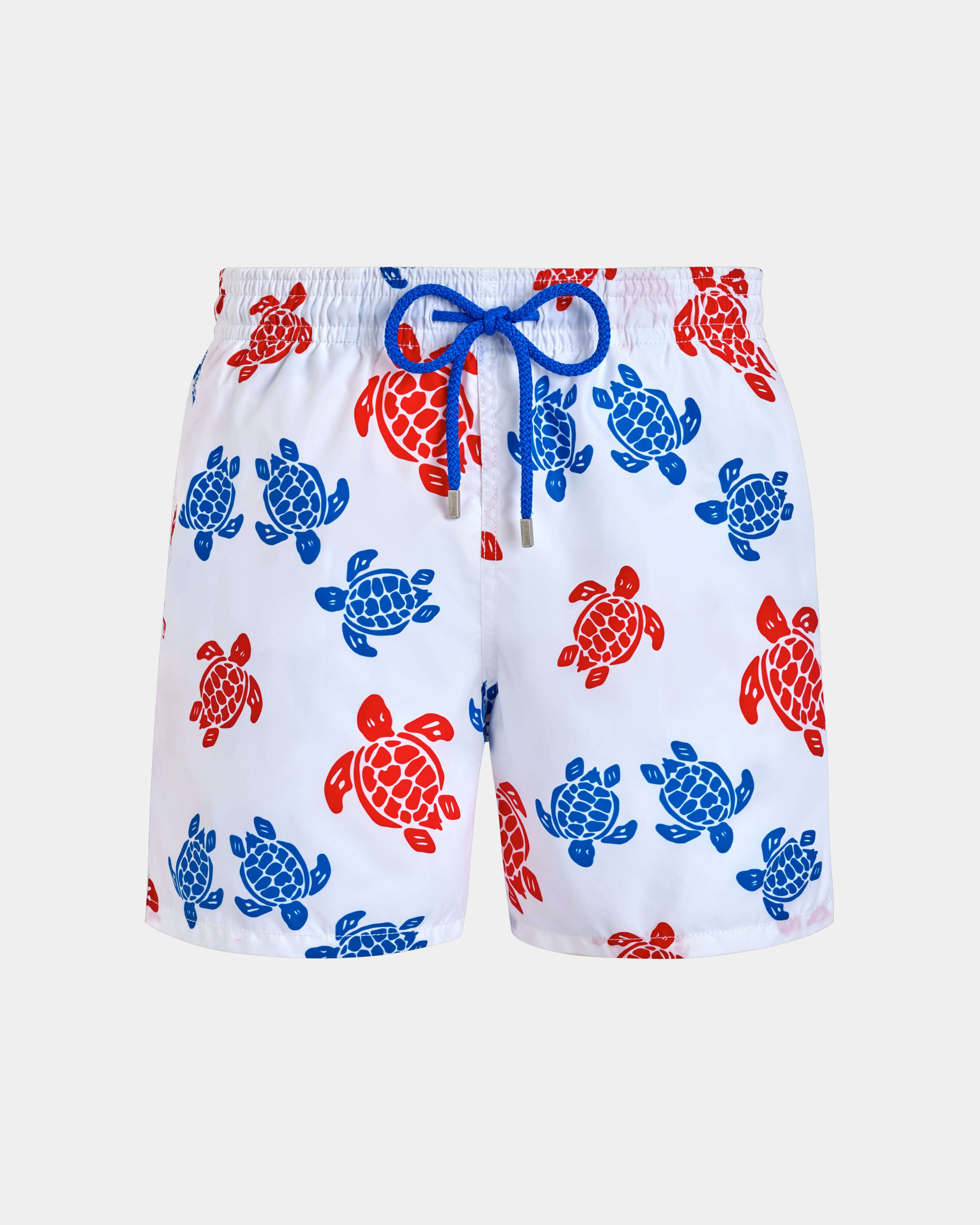 Maillot de bain homme Tortue Multicolores BLANC front view