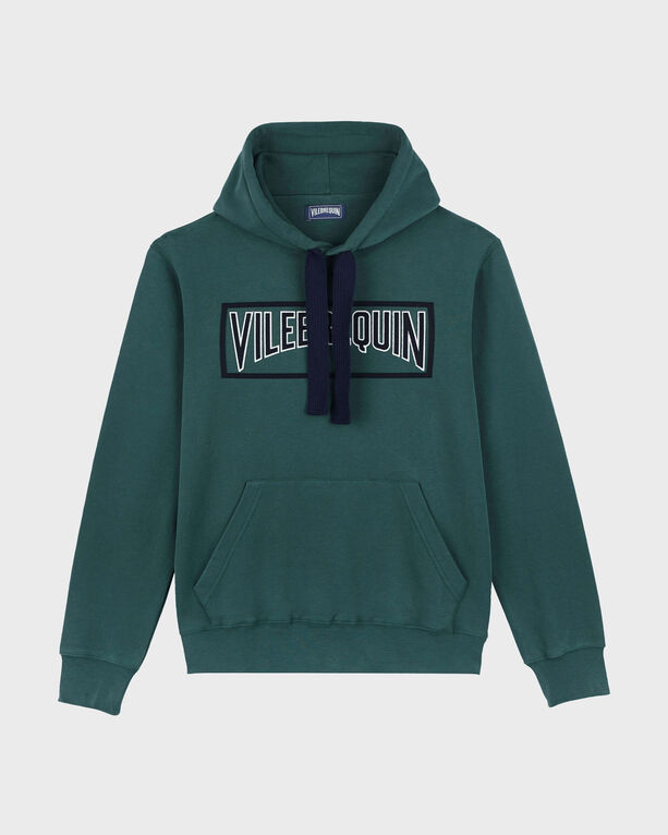 Vilebrequin - Men Cotton Hoodie Sweatshirt Solid - Sweater - Martin - Green - Size M