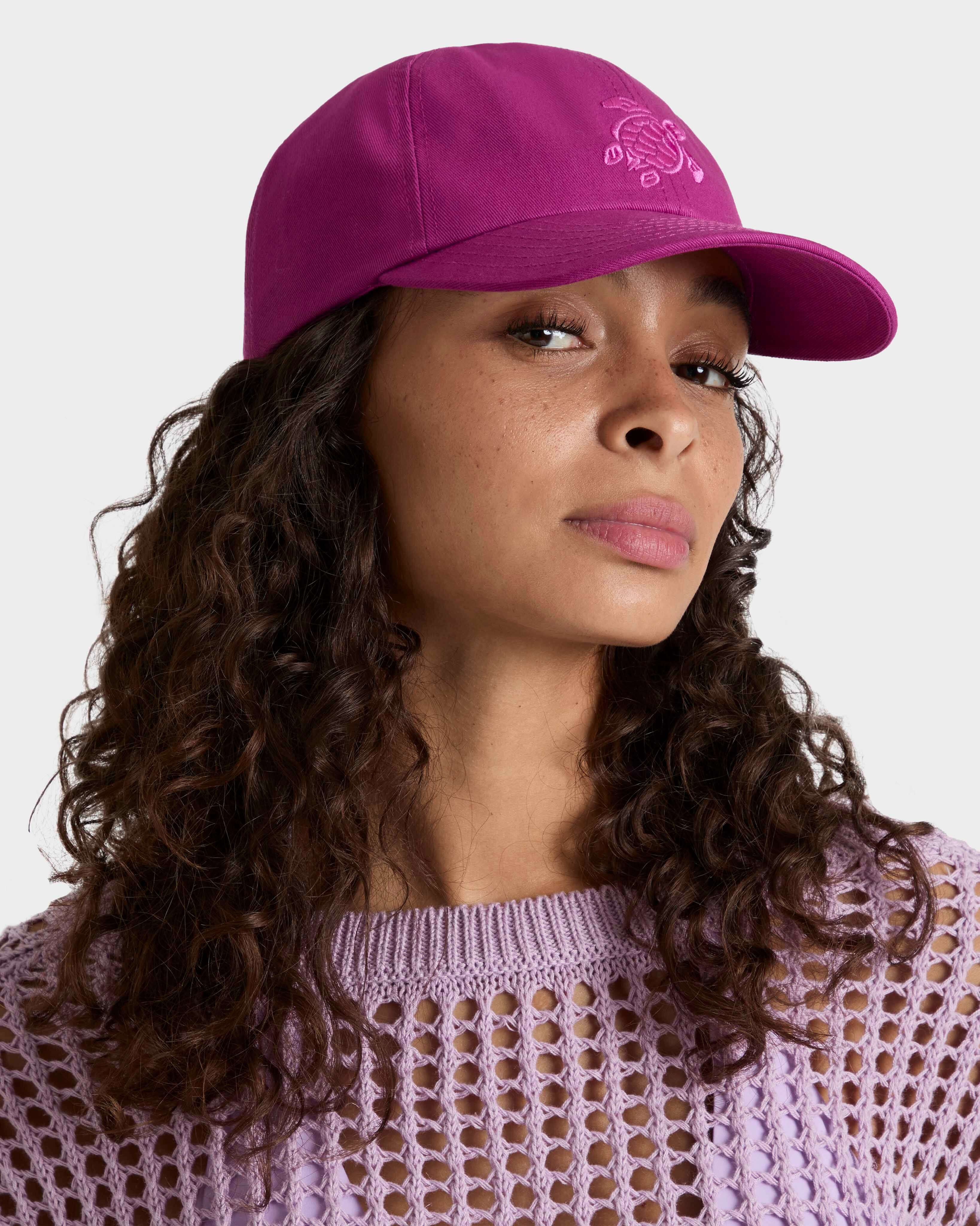 Solid Kappe PURPURROT frontworn view