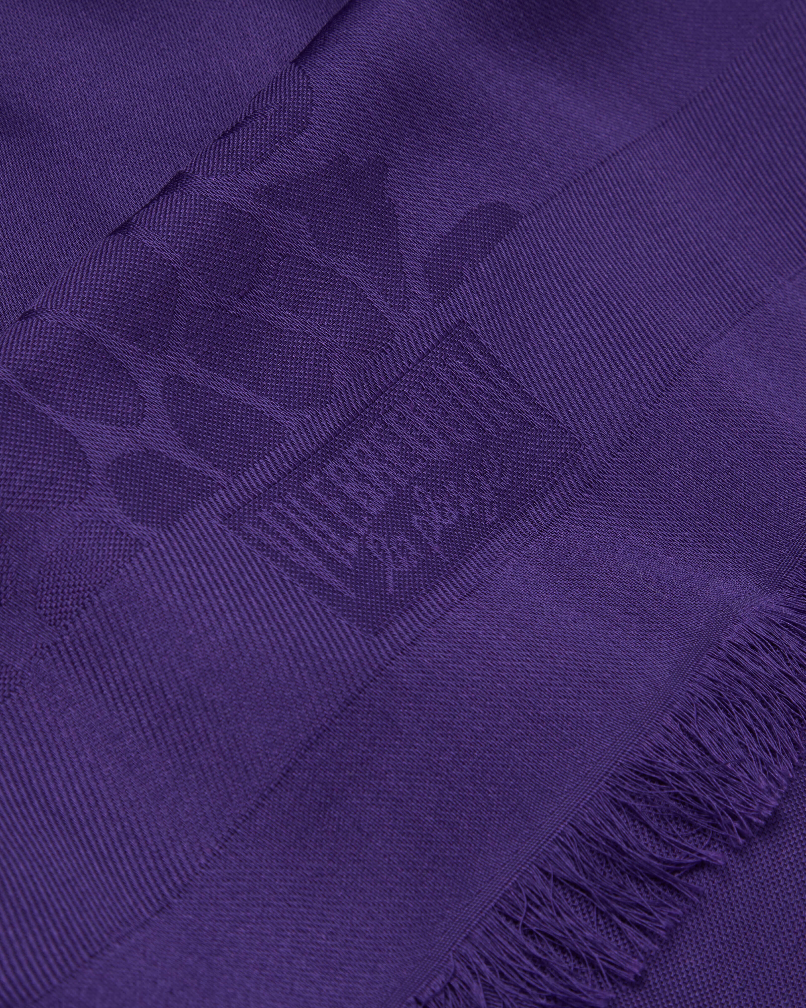 Stola in lana e seta Ronde des Tortues VIOLETTE back view