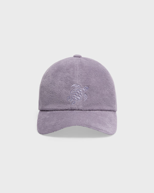 Vilebrequin Kids Terry Cap Turtle Embroidery In Purple