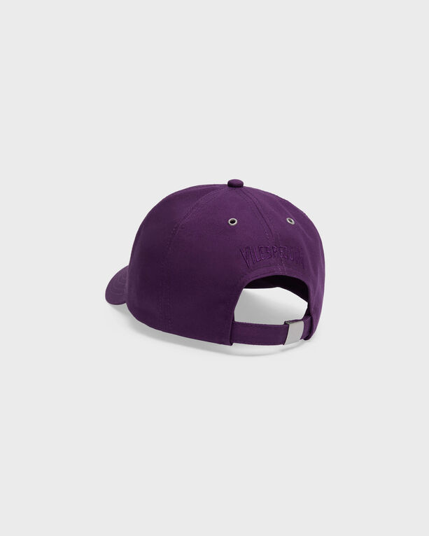 Vilebrequin Solid Cap Turtle Embroidery In Purple