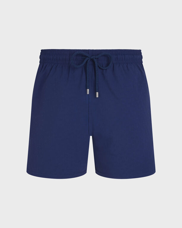 Vilebrequin - Men Stretch Short Swim Trunks Turtles Jacquard - Swimwear - Monrise - Blue - Size XS
