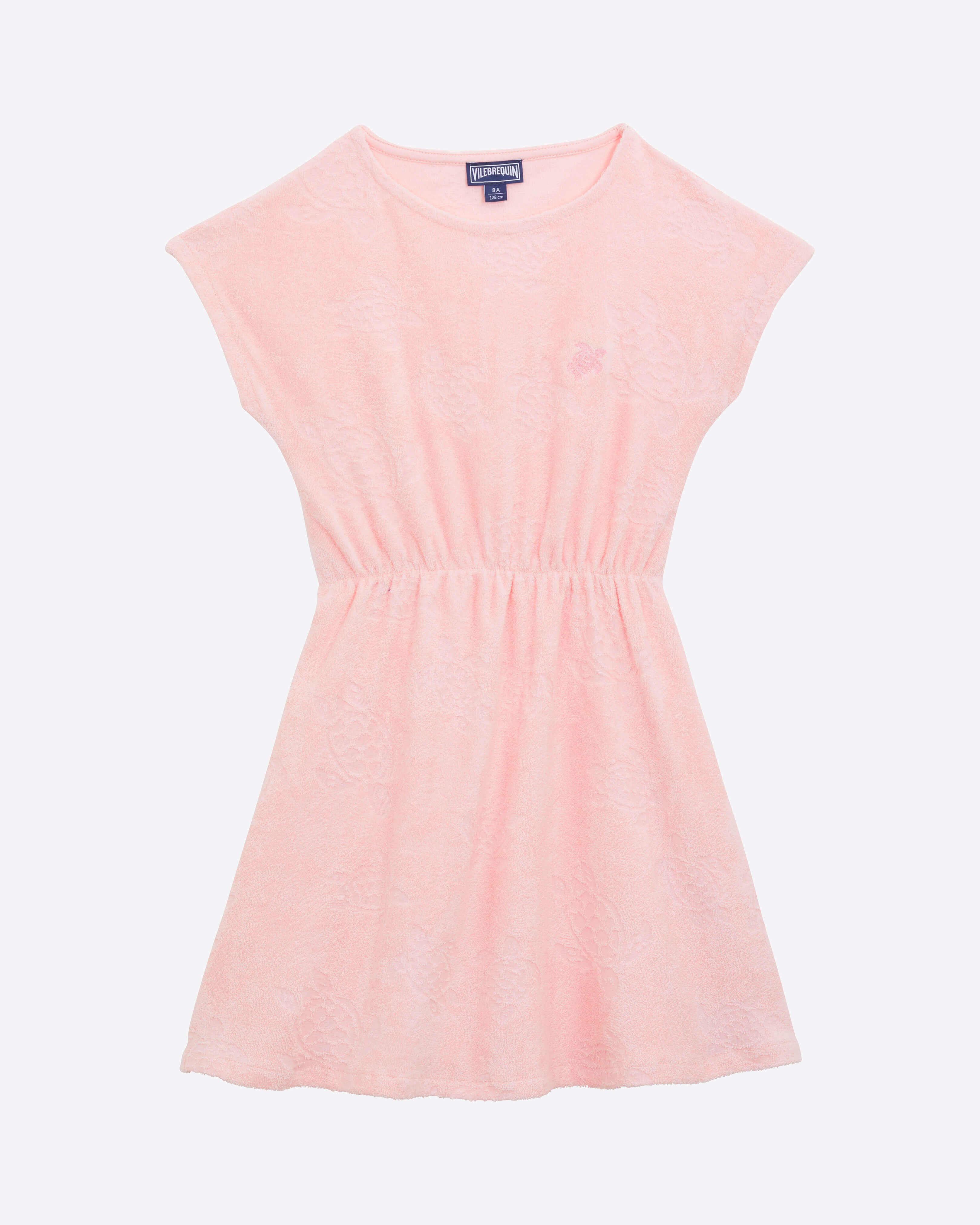 Girls Terry Dress PEONY front view