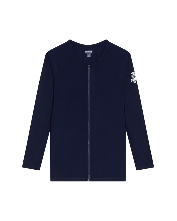 Vilebrequin - Women Long Sleeve Zipper Rashguard Solid - Rashguard - Flynn-z - Blau - Größe XL Vilebrequin - Women Long Sleeve Zipper Rashguard Solid - Rashguard - Flynn-z - Blau - Größe XL