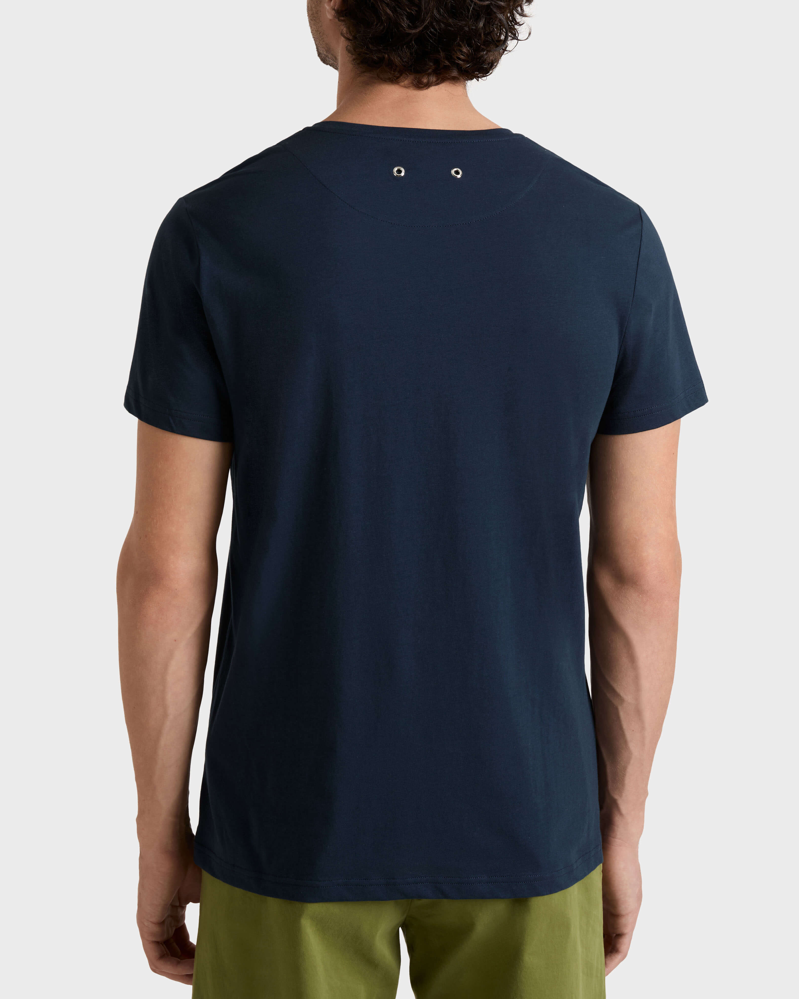 City T-Shirt aus Bio-Baumwolle für Herren MARINEBLAU backworn view
