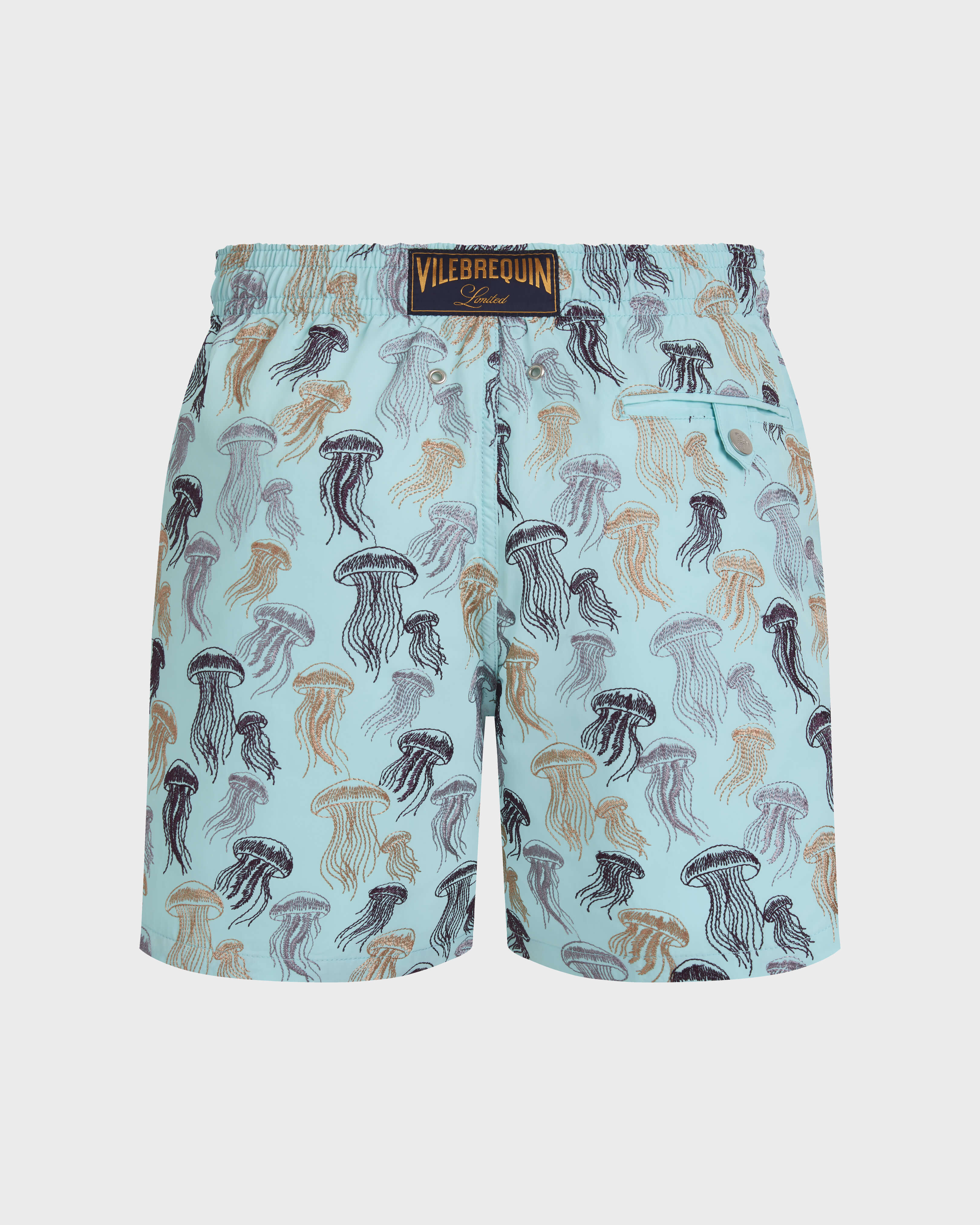 Pantaloncini mare uomo ricamati Jellyfish Dance - Edizione limitata OXYGENE back view