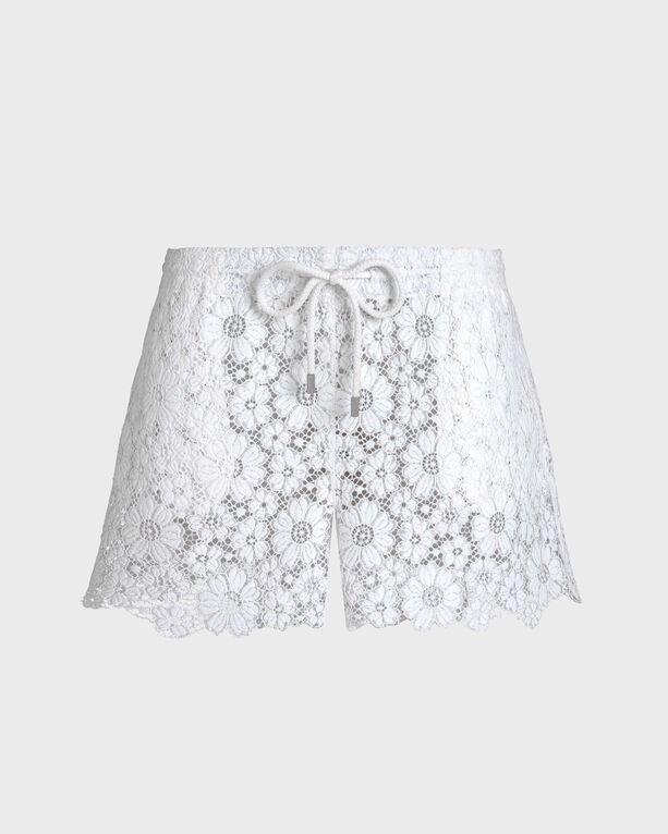 Vilebrequin - Women Shorts Floral Guipure - Limited Collection - Shorty - Secret - White - Size S
