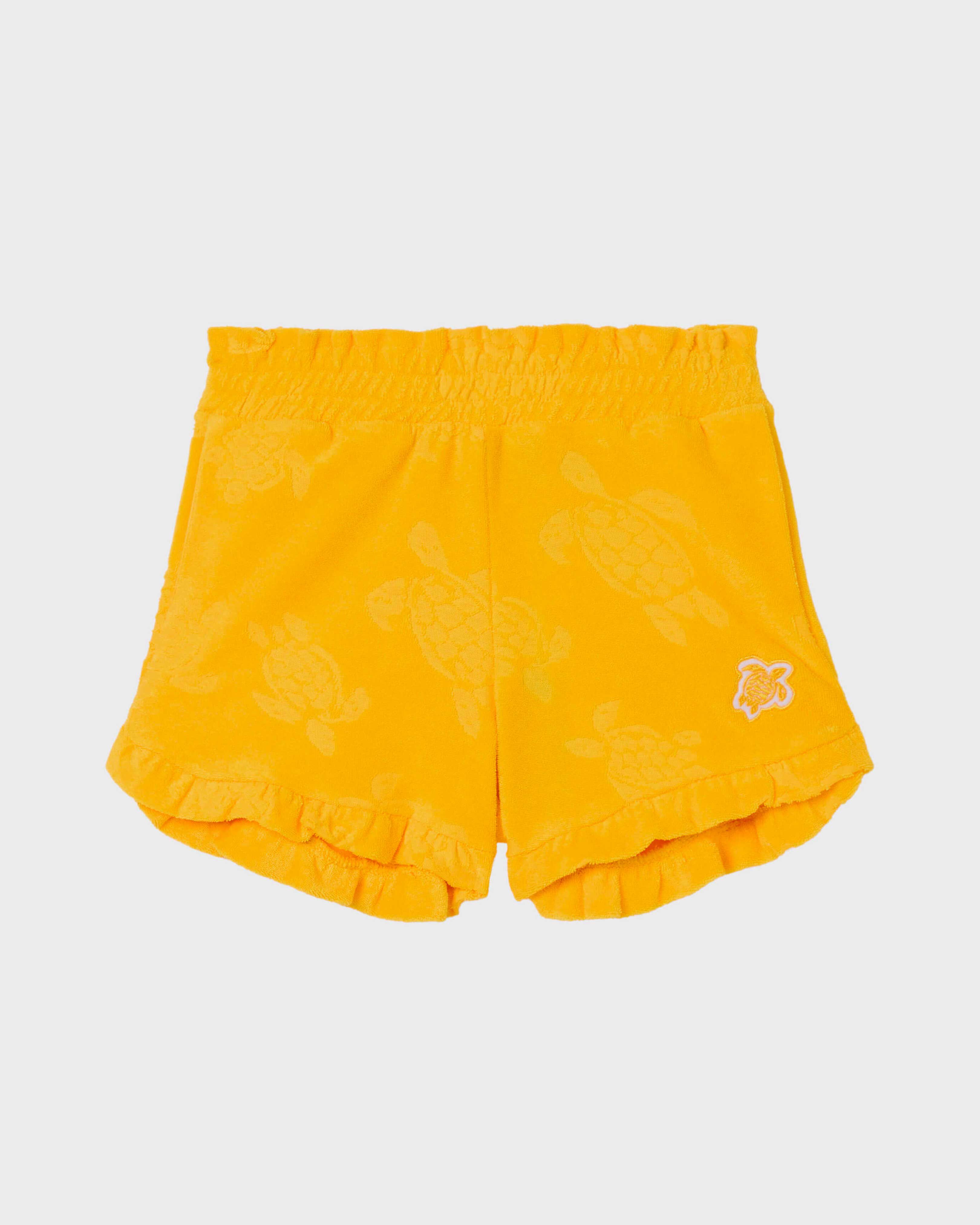 Short en éponge Tortue jacquard fille MAÏS front view