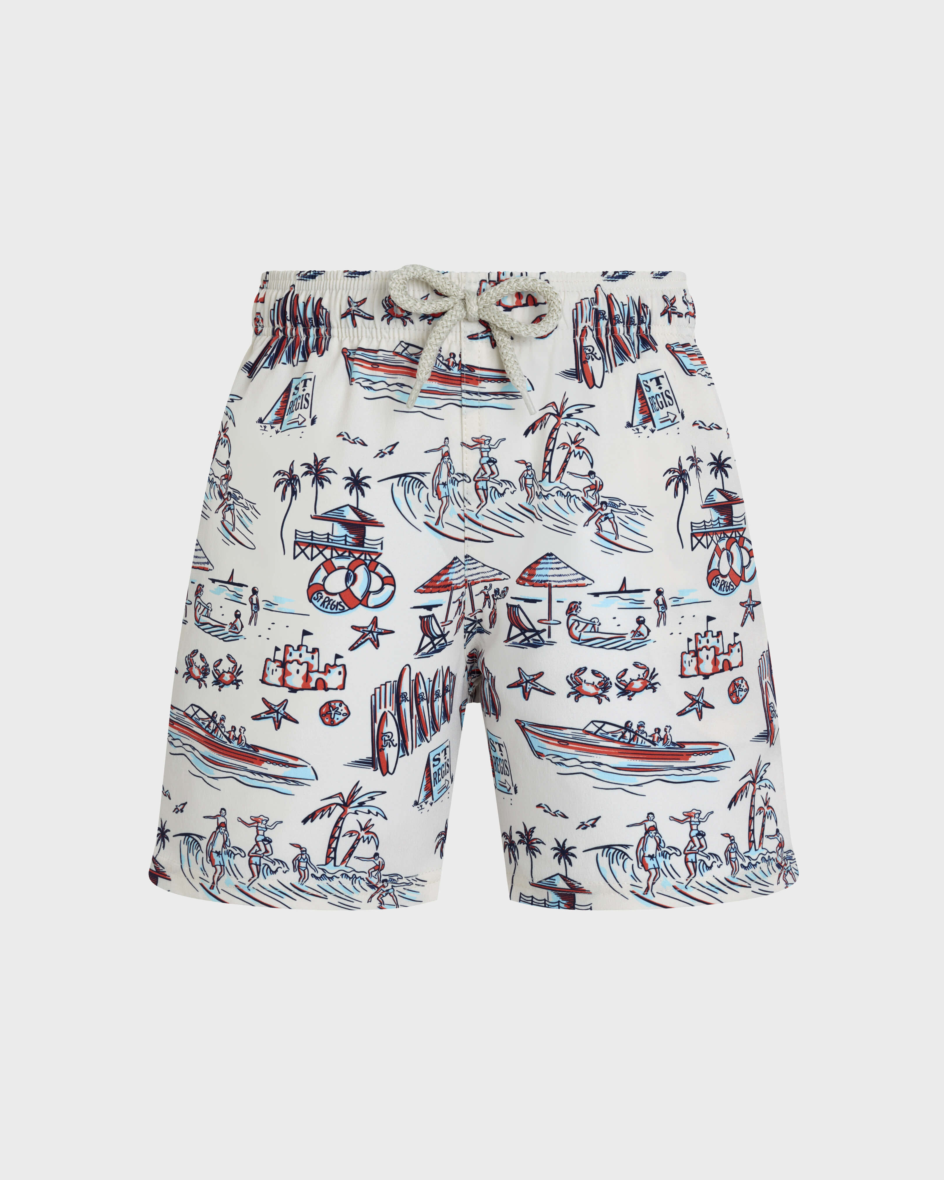Boys Stretch Swim Shorts Family Beach - Vilebrequin x St Regis 066 front view