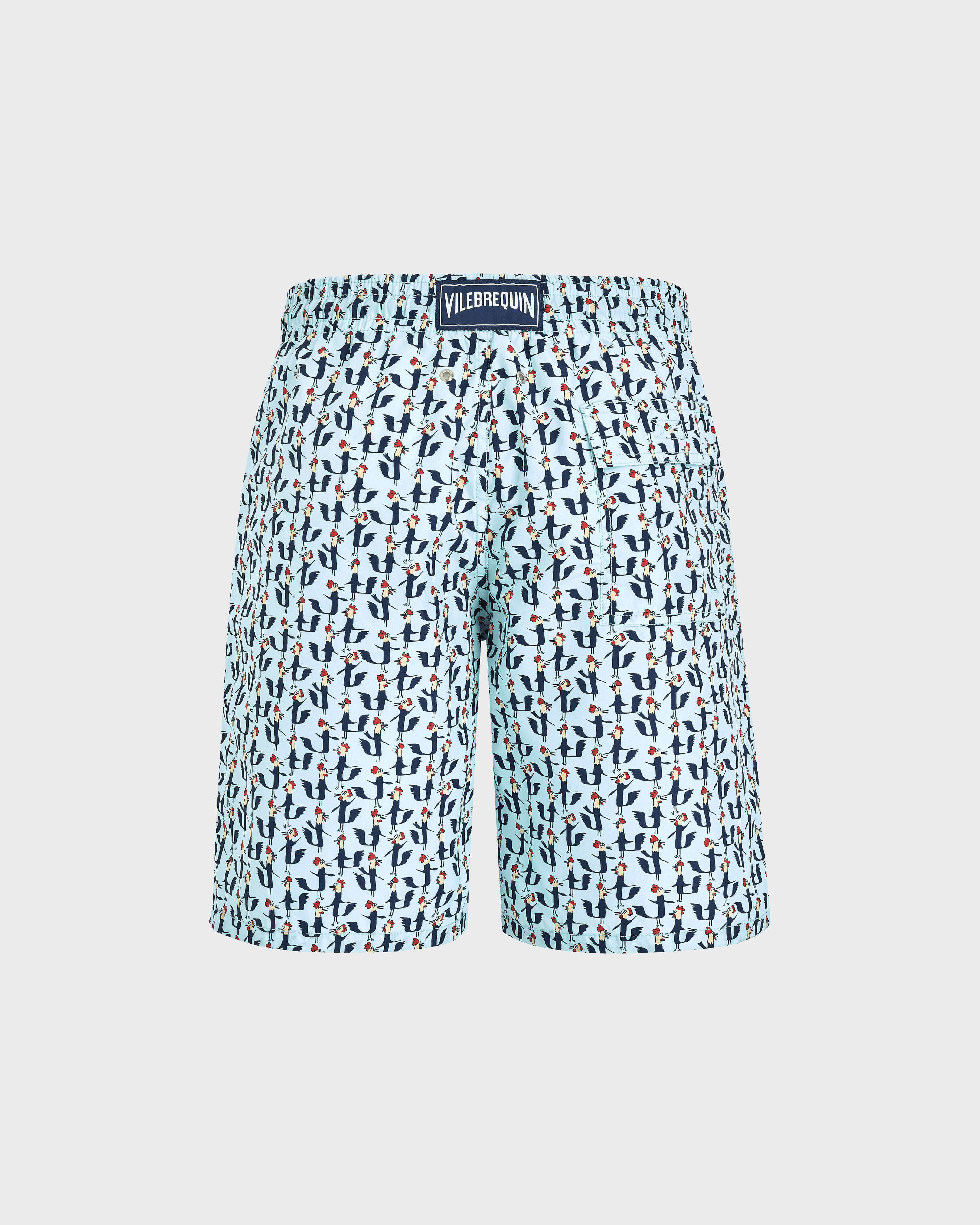 Pantaloncini mare uomo lunghi Cocorico! THALASSA back view