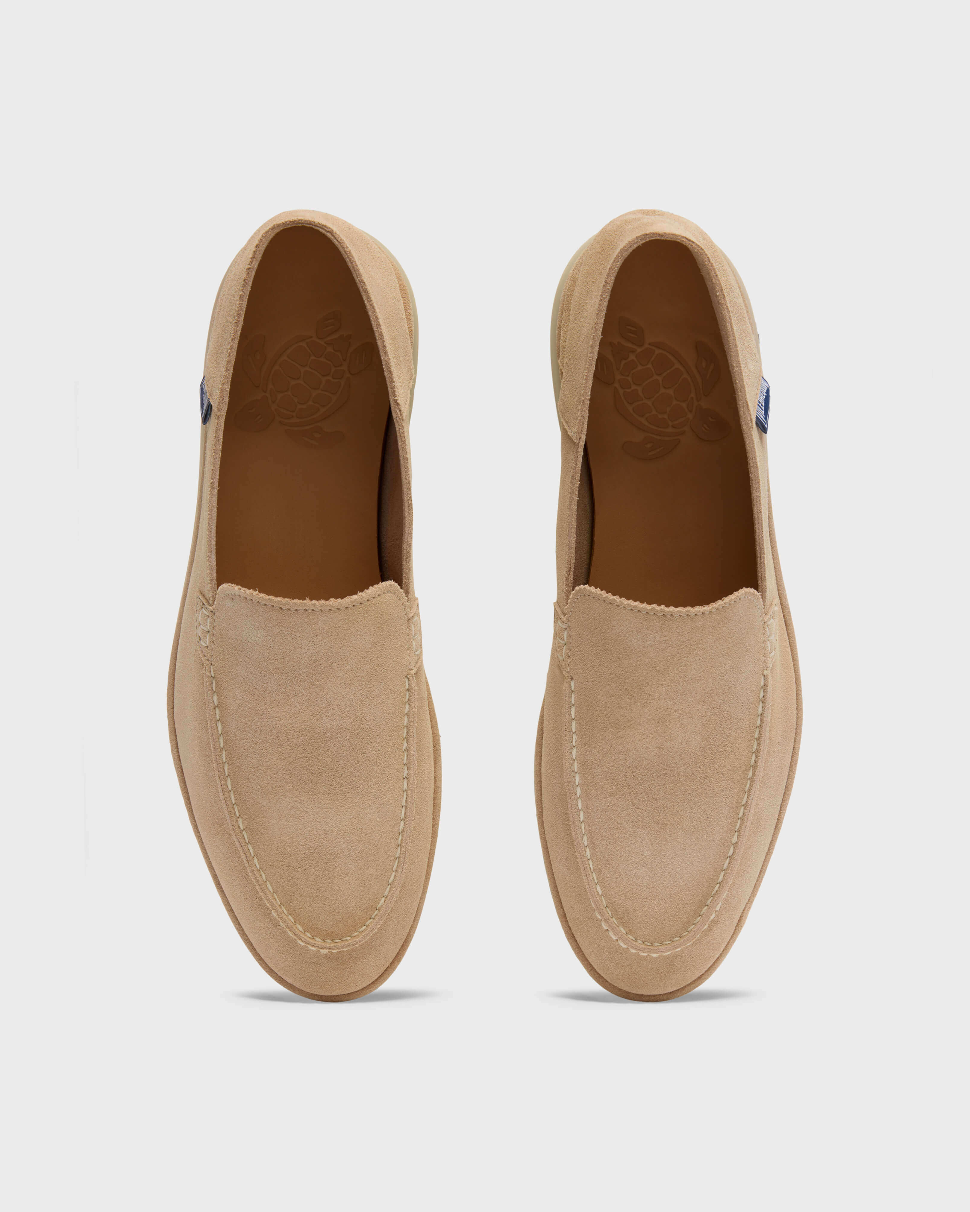 Mocasines en ante para hombre BEIGE front view